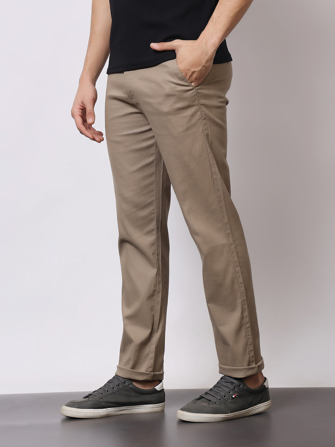 Stylox Men’s Premium Regular Fit Cotton Trousers – Casual & Formal Pants | Breathable Everyday Wear - Stylox