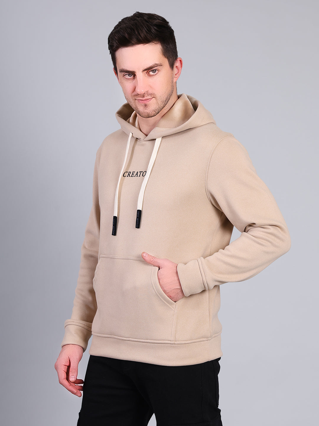 Stylox Men’s Winter Printed Hoodie | Pullover Sweatshirt with Kangaroo Pocket & Hood | Warm Casual Wear