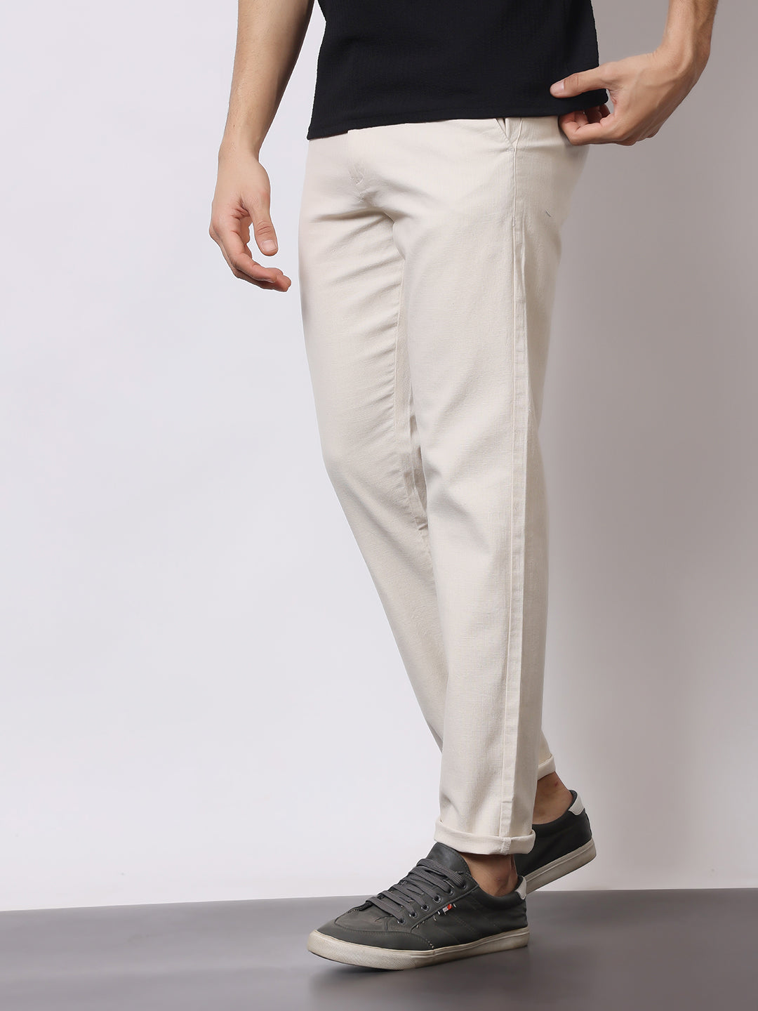 Stylox Men’s Premium Regular Fit Cotton Trousers – Casual & Formal Pants | Breathable Everyday Wear - Stylox