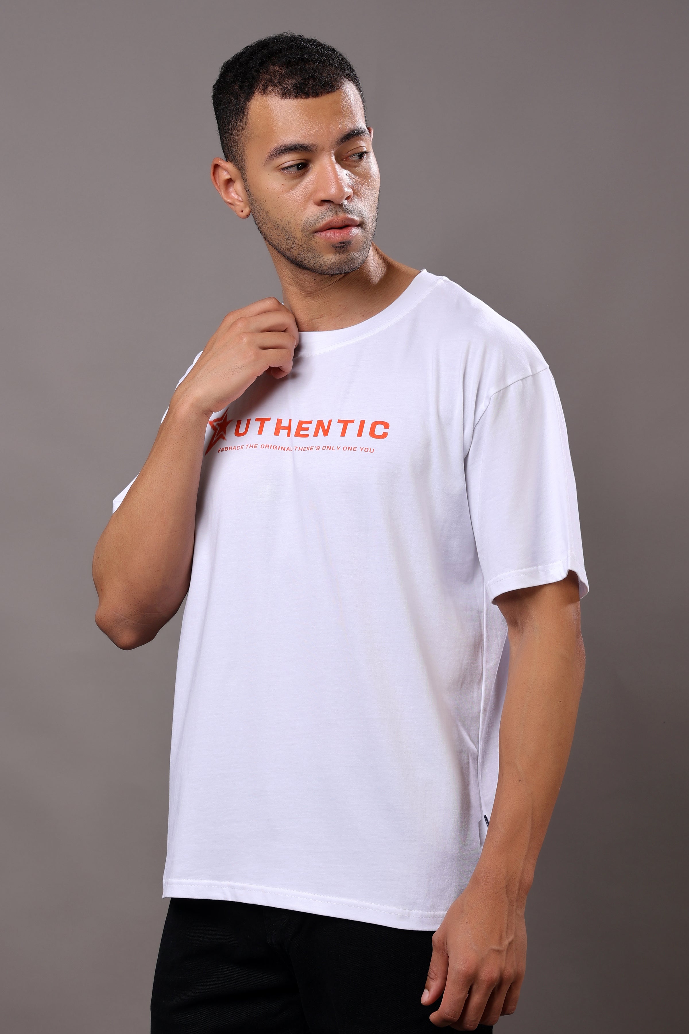 Stylox Men’s Oversized Graphic Printed T-Shirt – Casual Crew Neck