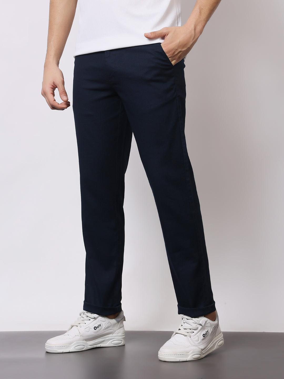 Stylox Men’s Premium Regular Fit Cotton Trousers – Casual & Formal Pants | Breathable Everyday Wear - Stylox