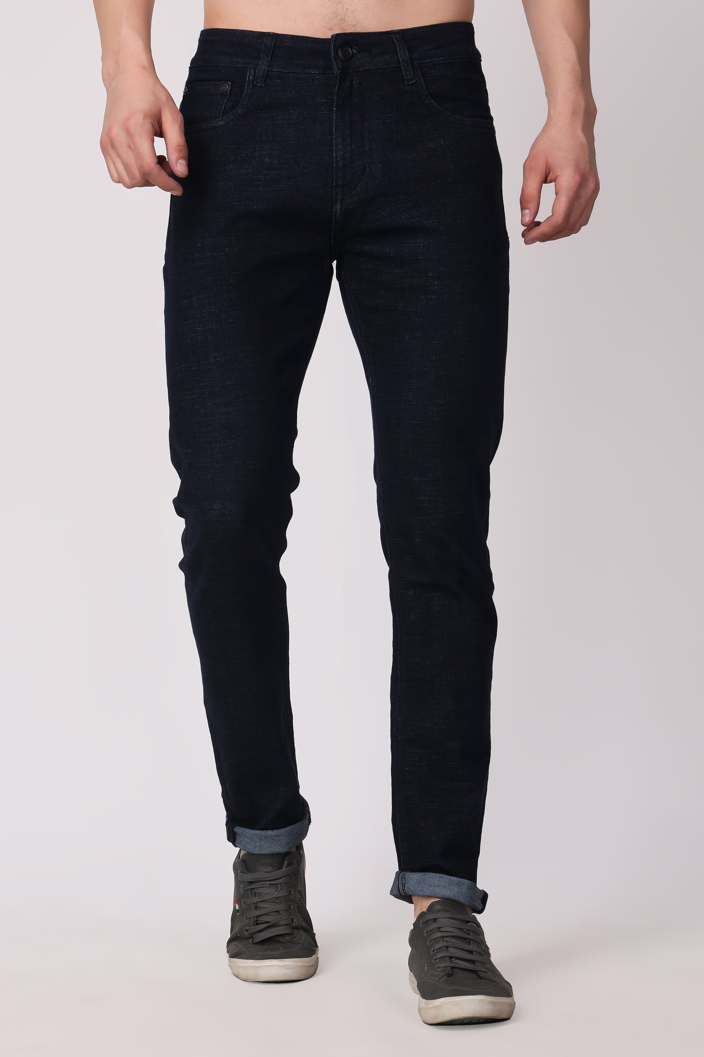 Stylox Slim Fit Denim Jeans - Black,