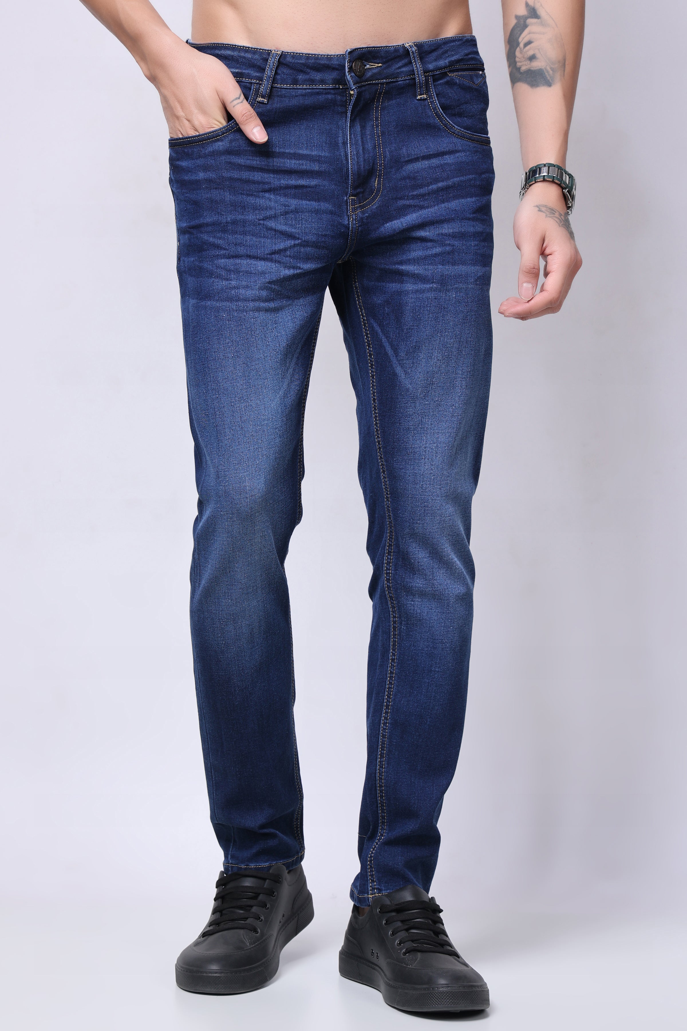 Stylox Slim Fit Denim Jeans - Royal Blue,