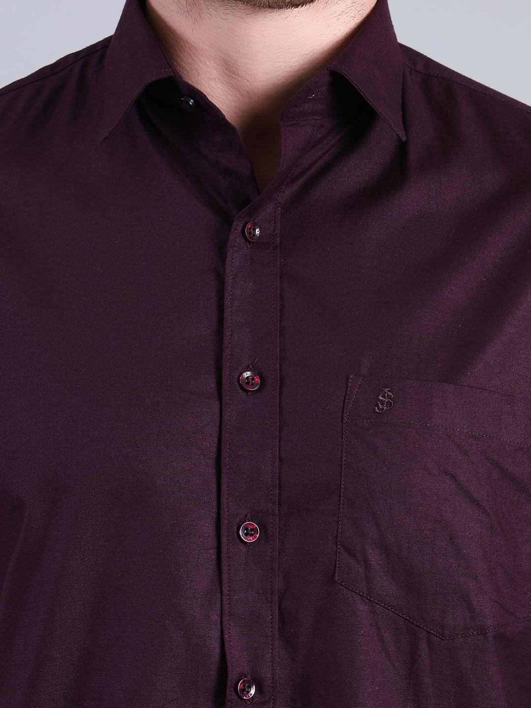 Stylox Men’s Solid Casual Shirt | Full Sleeve Regular Fit Shirt for Everyday Wear