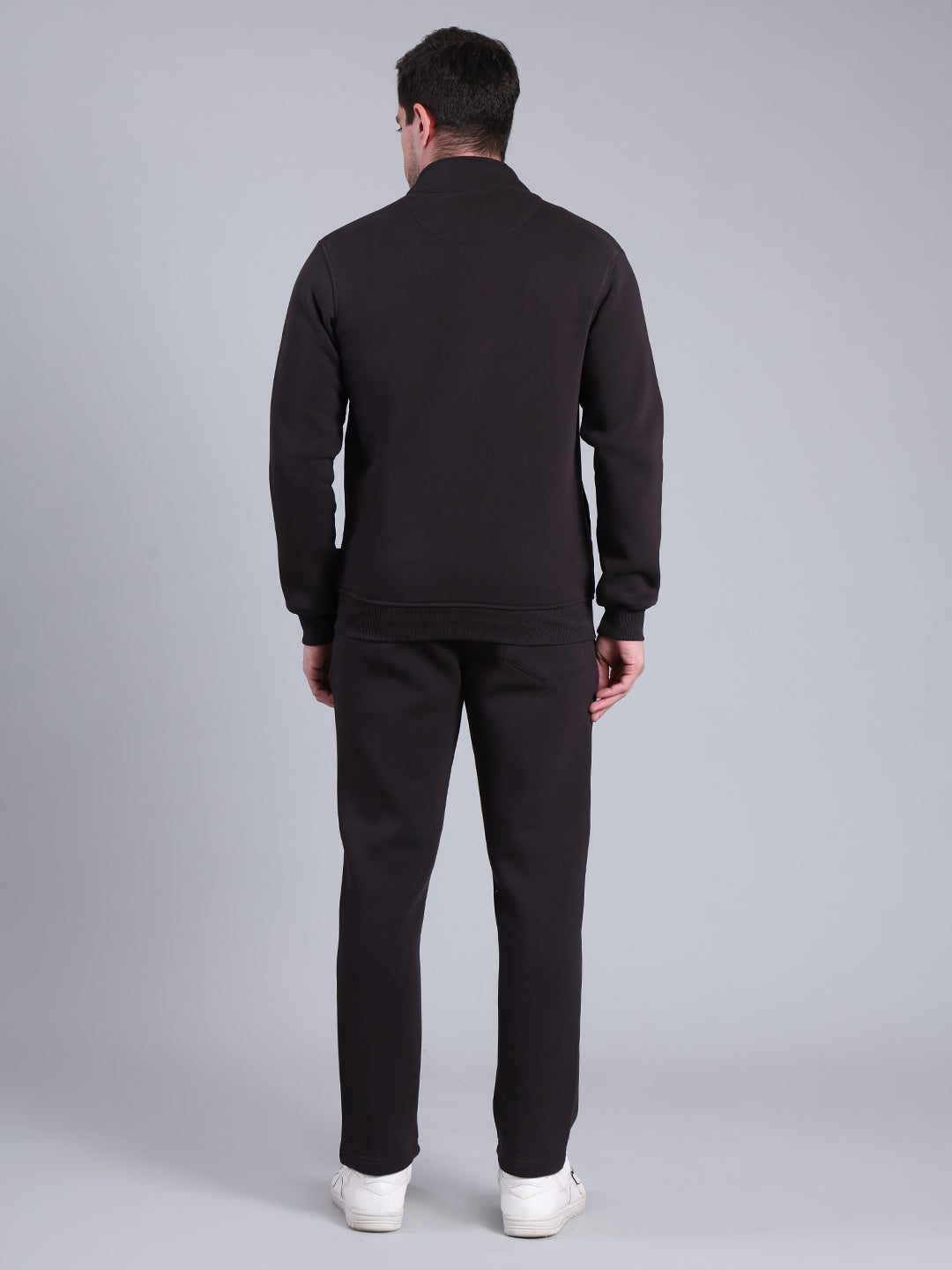 Stylox Men’s Solid Tracksuit Set with Zip-Up Jacket & Joggers – Winter Athleisure Wear