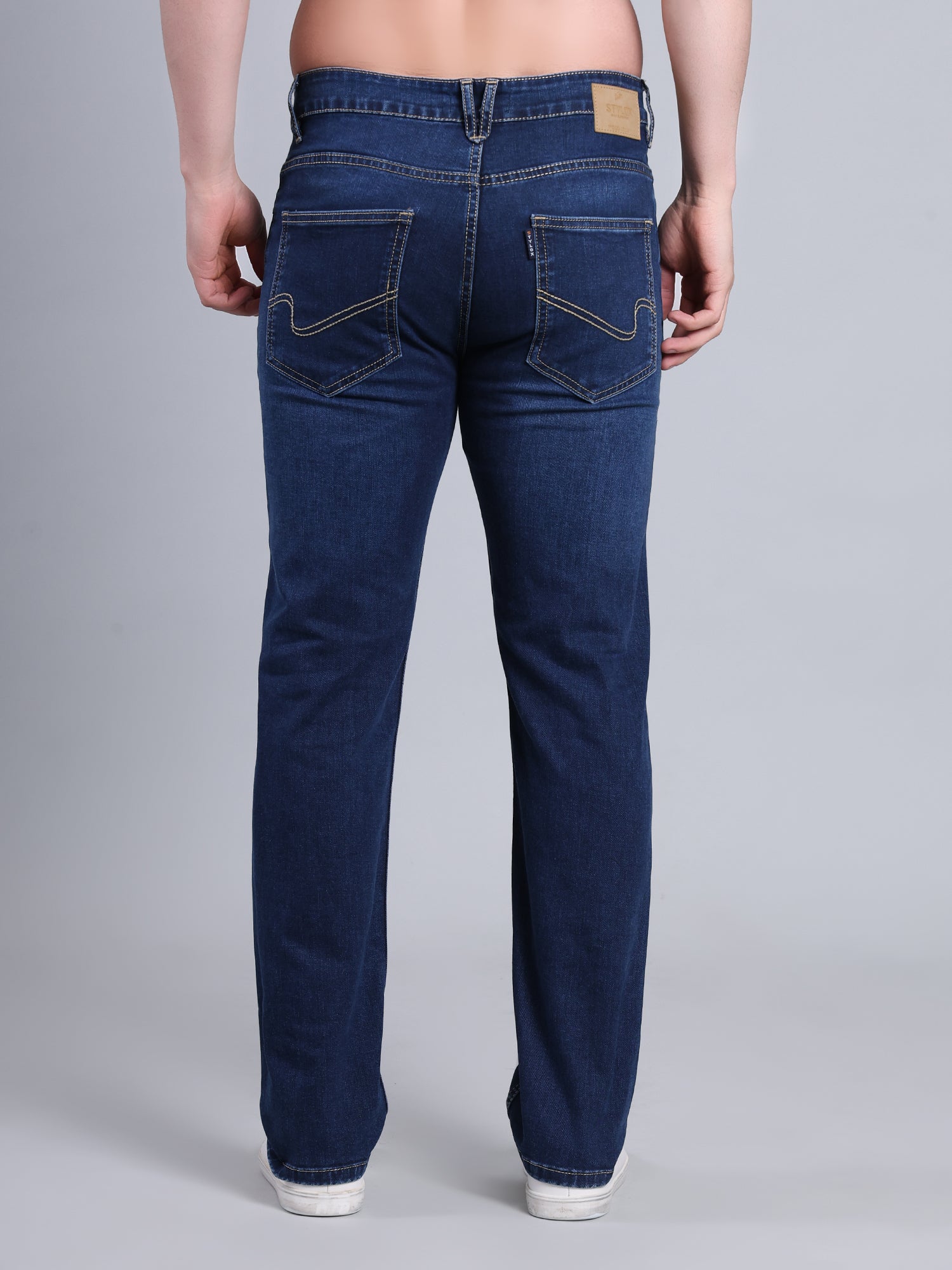 Stylox Men’s Comfort Fit Mid-Rise Jeans