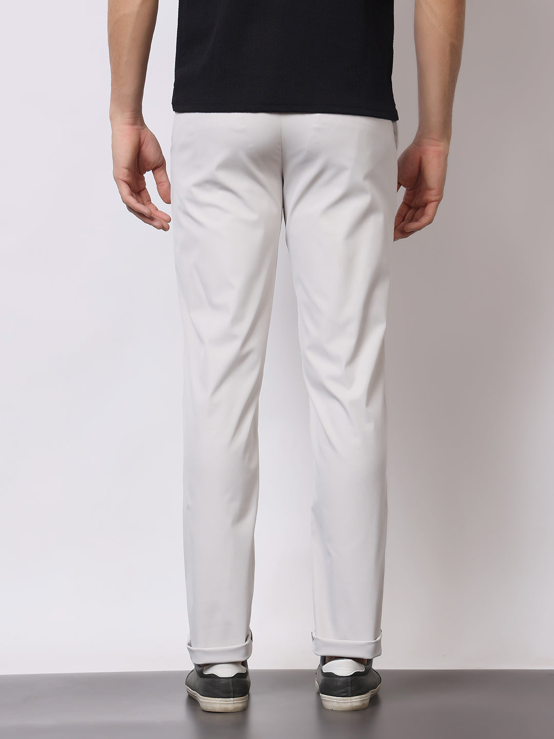 Stylox Men’s Premium Regular Fit Stretch Trousers – Formal & Casual Pants | Wrinkle-Free Office Wear - Stylox