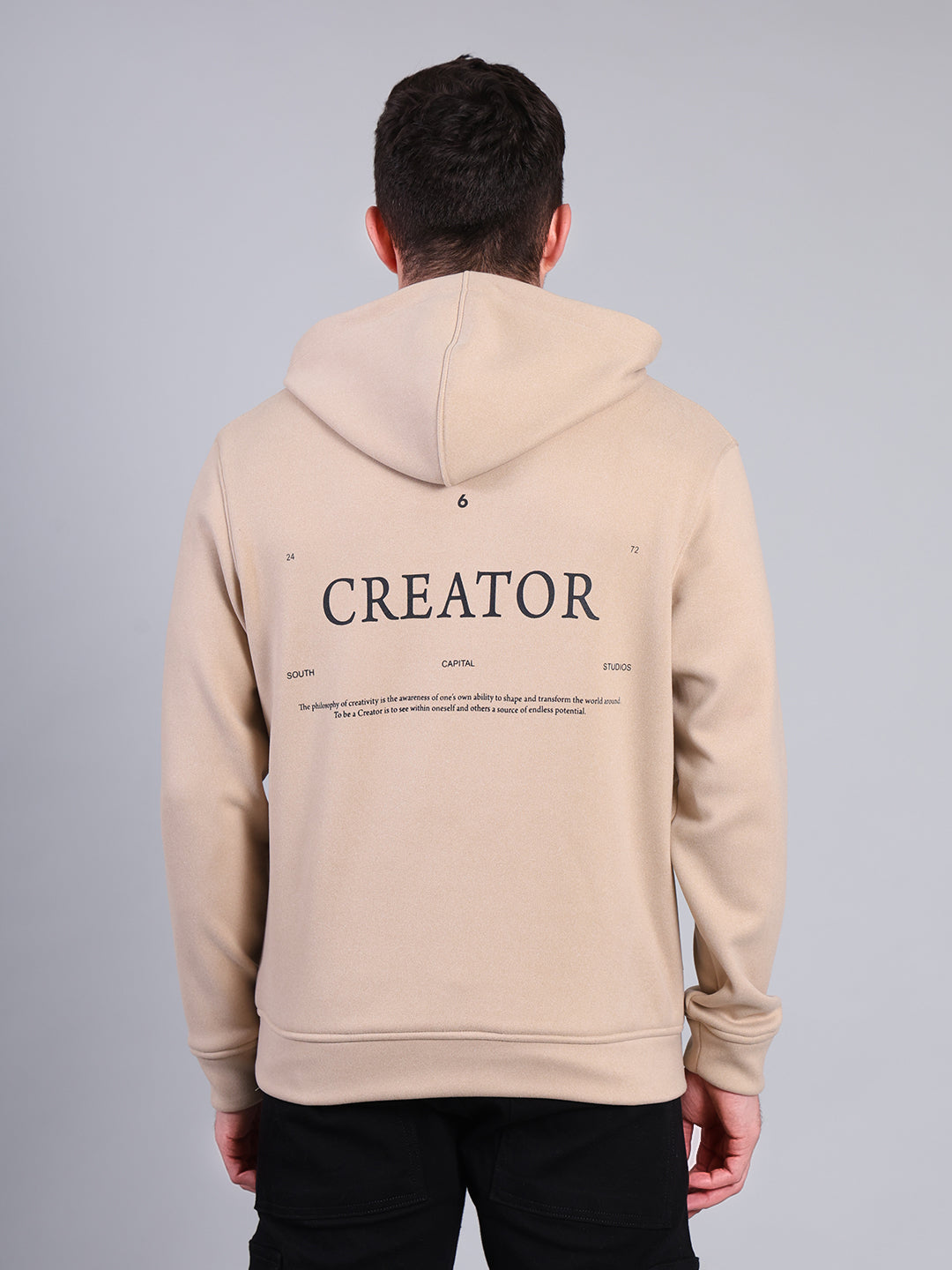 Stylox Men’s Winter Printed Hoodie | Pullover Sweatshirt with Kangaroo Pocket & Hood | Warm Casual Wear