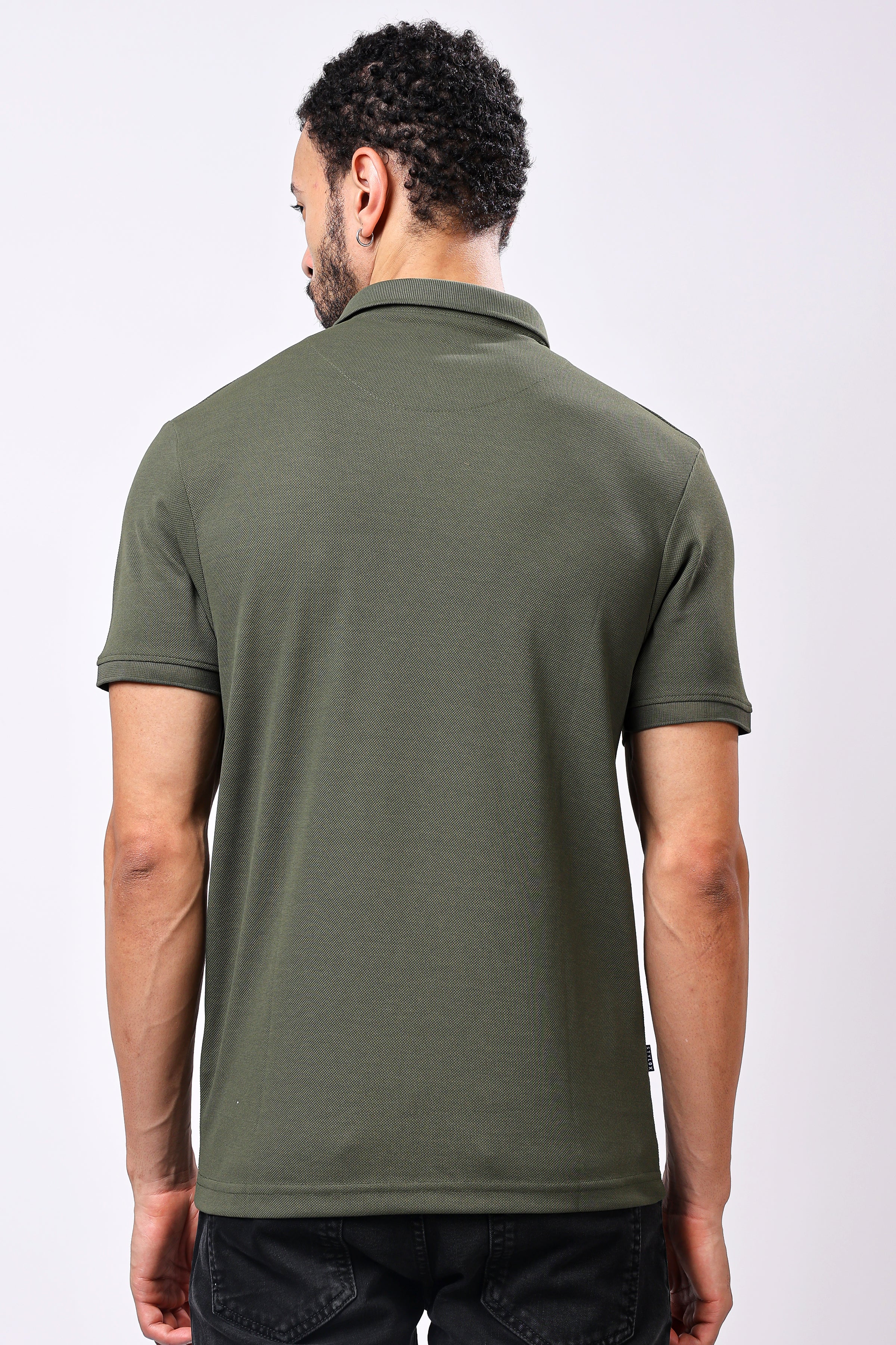 Stylox Solid Polo T-Shirt For Men