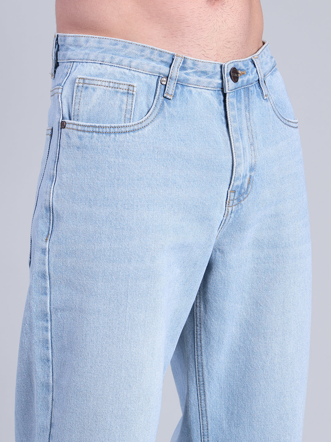 Stylox Men’s Loose Fit Jeans | Relaxed Fit Washed Denim Jeans for Men | Mid-Rise Casual & Streetwear Jeans