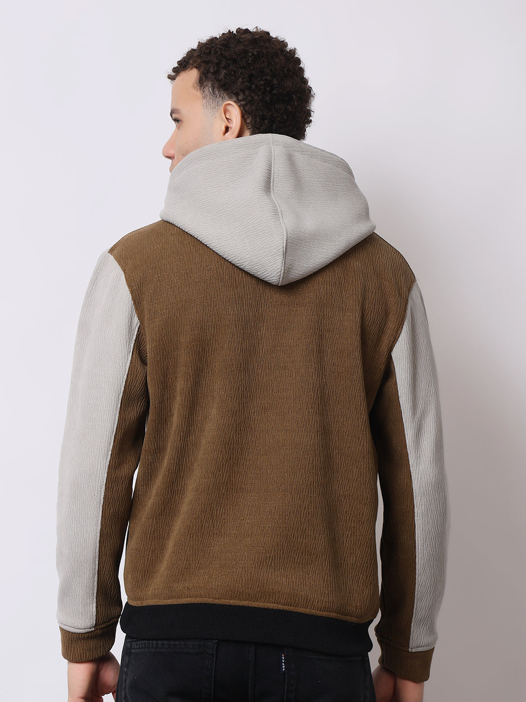 Stylox Men’s Colorblock Winter Hoodie – Warm Fleece Pullover with Kangaroo Pocket & Drawstring Hood