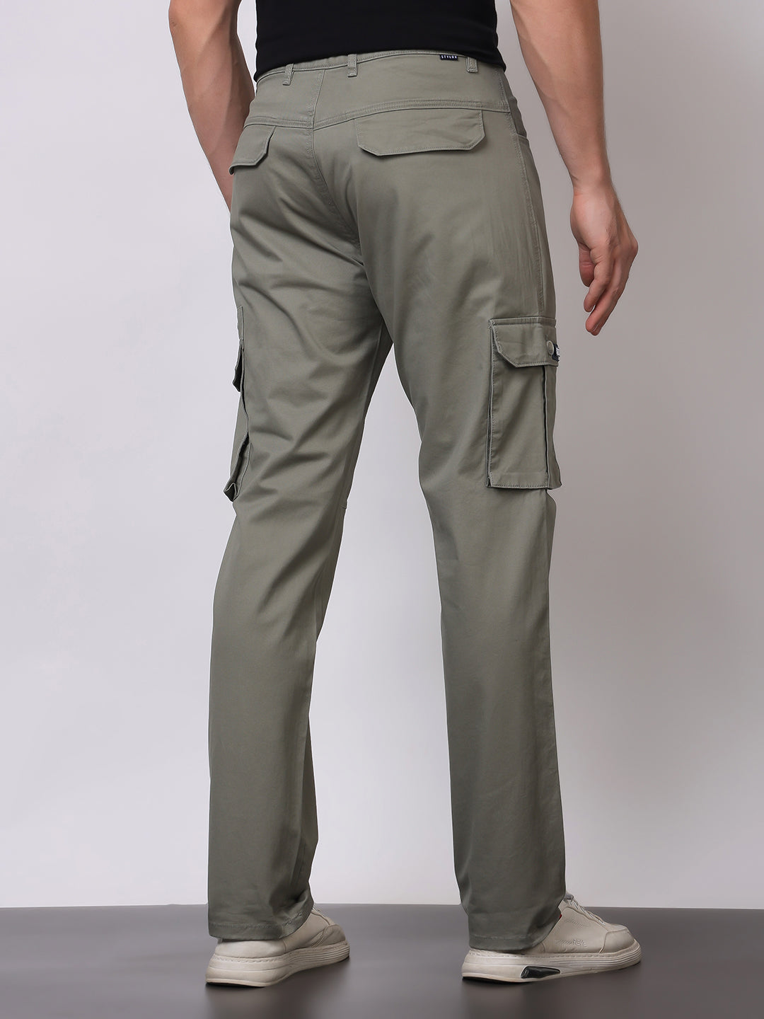 Stylox Men’s Slim Fit Cargo Pants | Cotton Casual Trousers with Multi Pockets | Stylish Outdoor & Everyday Wear Cargos for Men