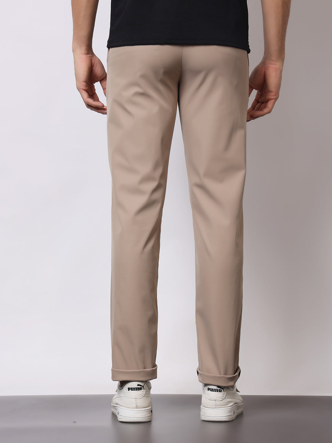 Stylox Men’s Premium Regular Fit Stretch Trousers – Formal & Casual Pants | Wrinkle-Free Office Wear - Stylox