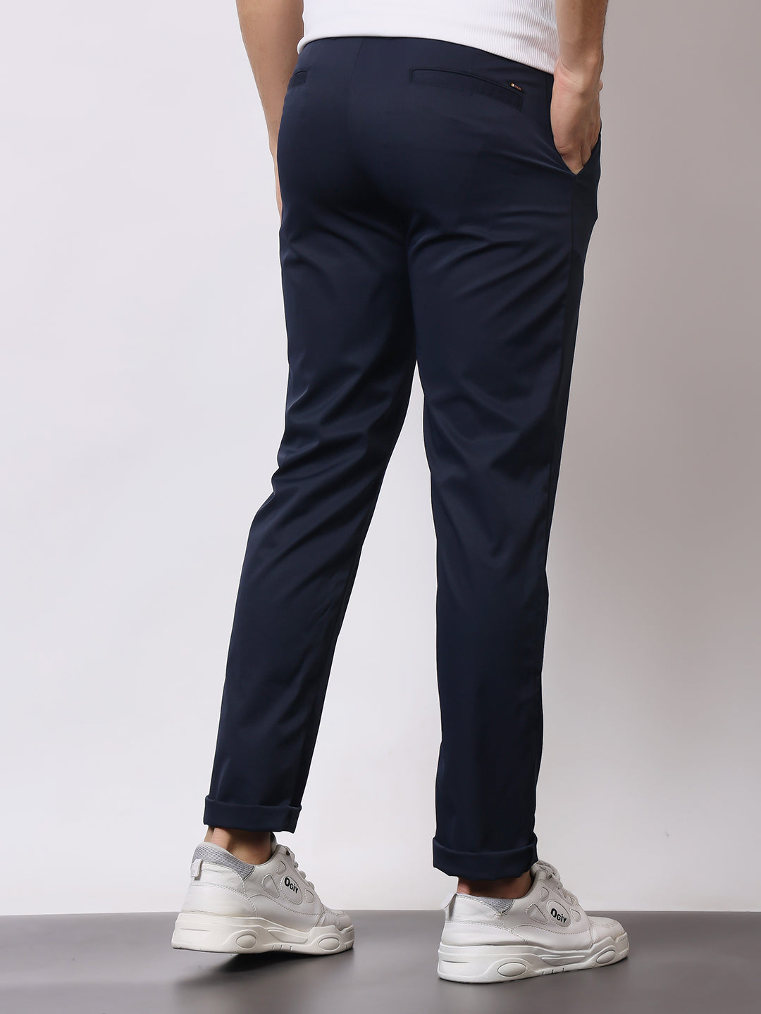 Stylox Men’s Premium Regular Fit Stretch Trousers – Formal & Casual Pants | Wrinkle-Free Office Wear - Stylox