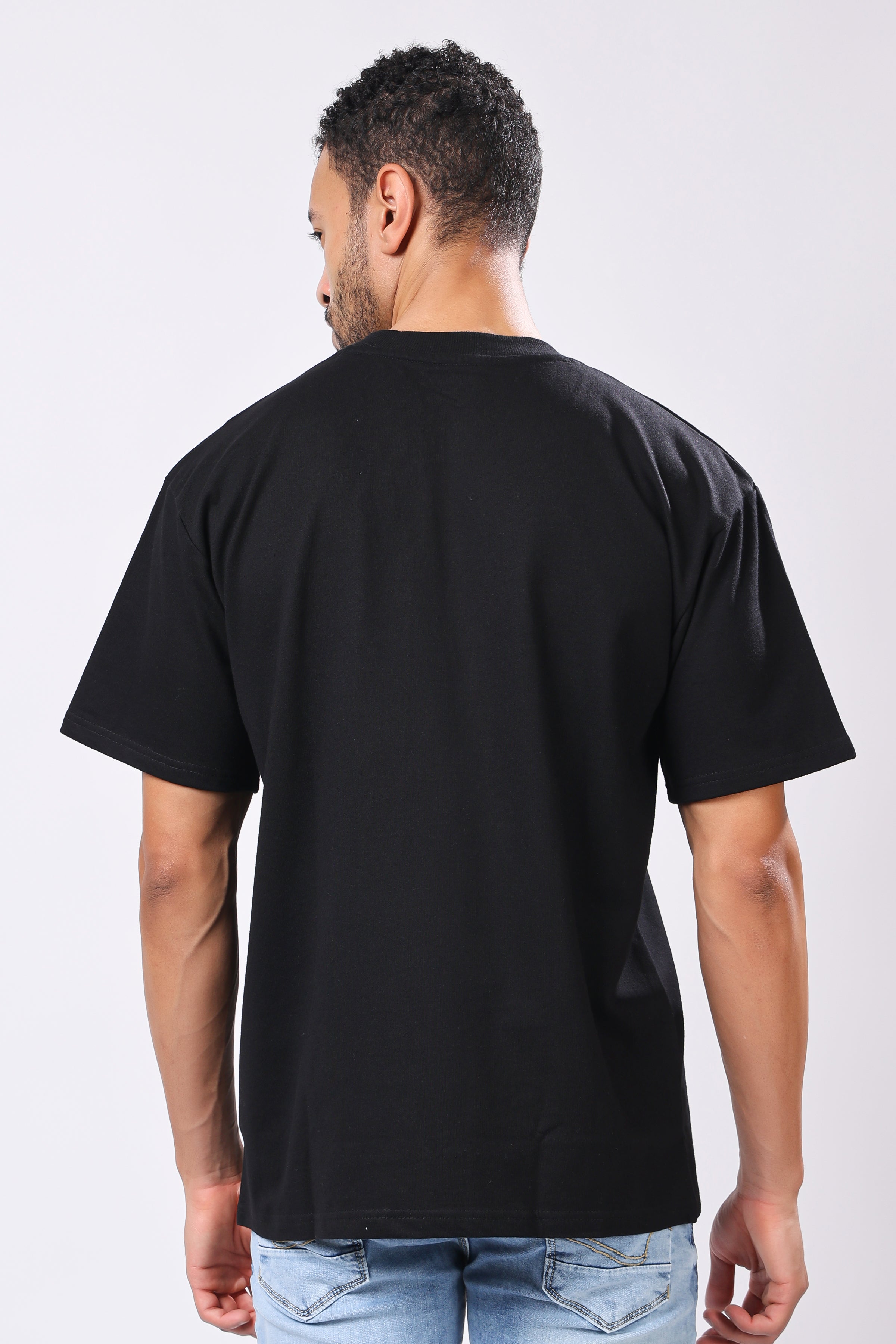 Stylox Men’s Oversized Round Neck Half Sleeve Printed T-Shirt | Premium Cotton Loose Fit Graphic Tee for Streetwear & Casual Style