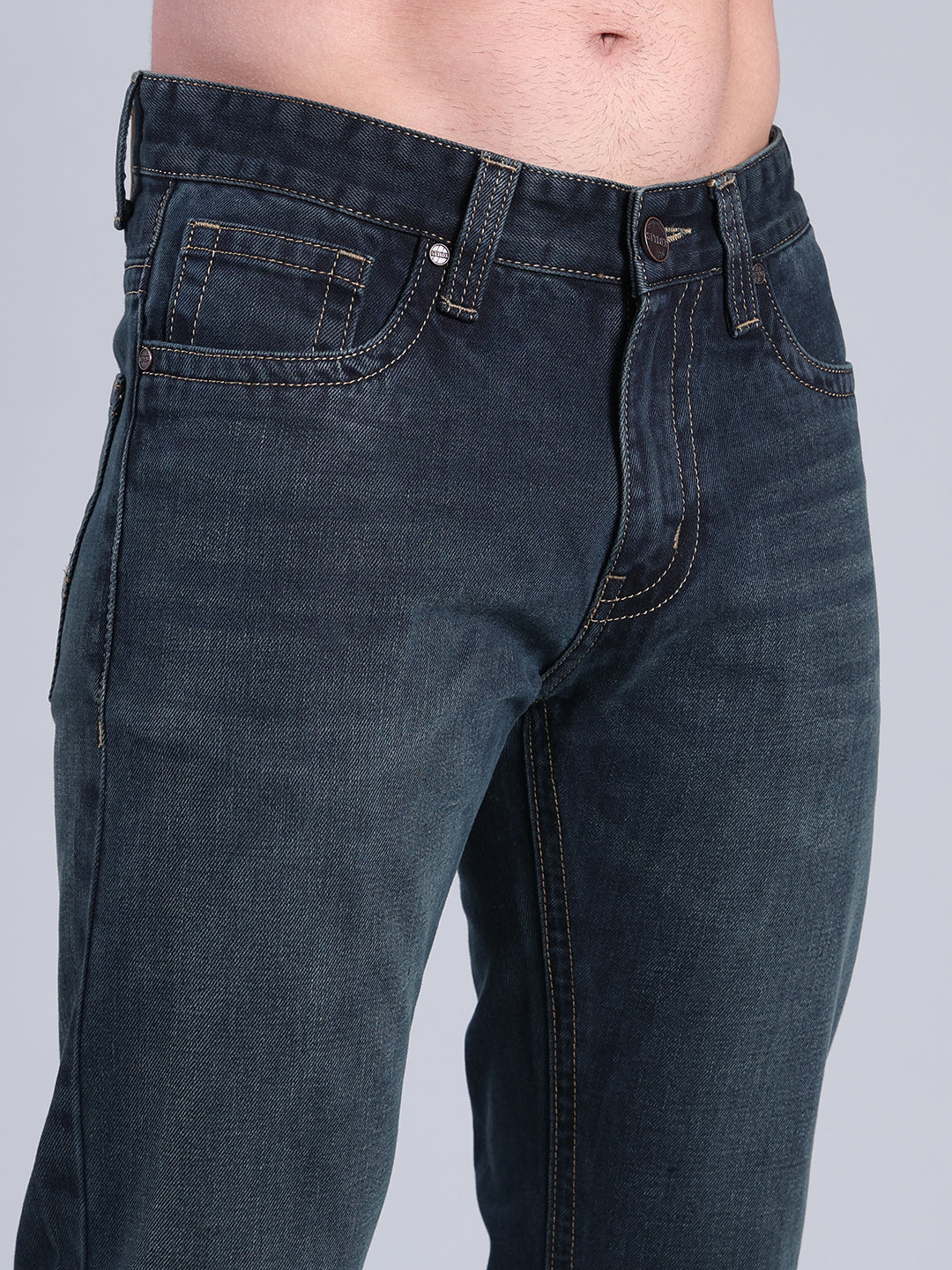 Stylox Men’s Comfort Fit Jeans | Mid Rise Straight Leg Premium Denim for Everyday Wear