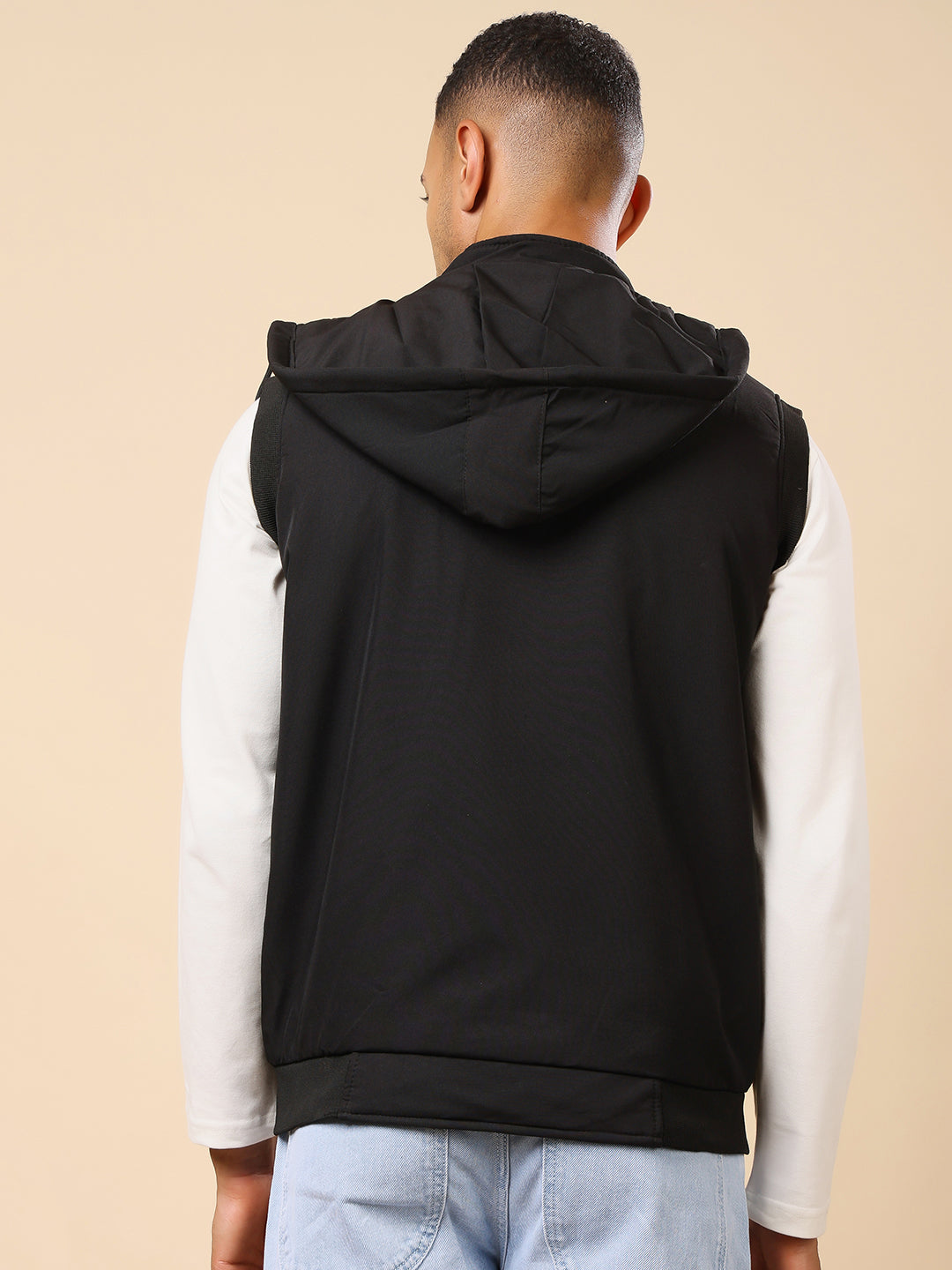Stylox Sleeveless Solid Men’s Jacket | Lightweight Zip-Up Casual & Sportswear Jacket