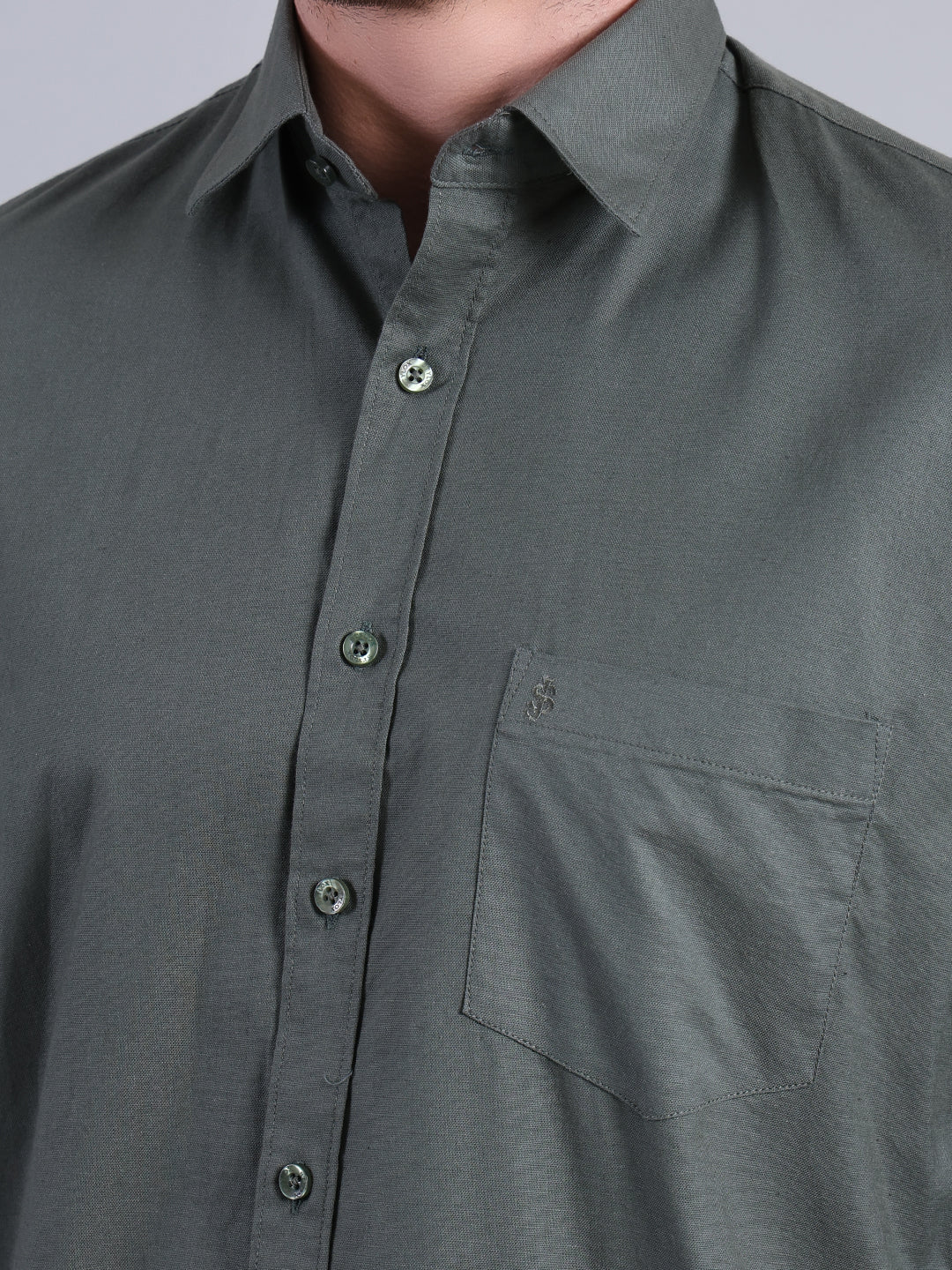 Stylox Men’s Solid Casual Shirt | Full Sleeve Regular Fit Shirt for Everyday Wear