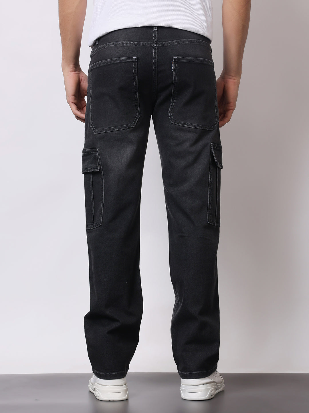 Stylox Men’s Regular Fit Cargo Jeans | Multi-Pocket Denim Cargo Pants for Casual & Streetwear Style - Stylox