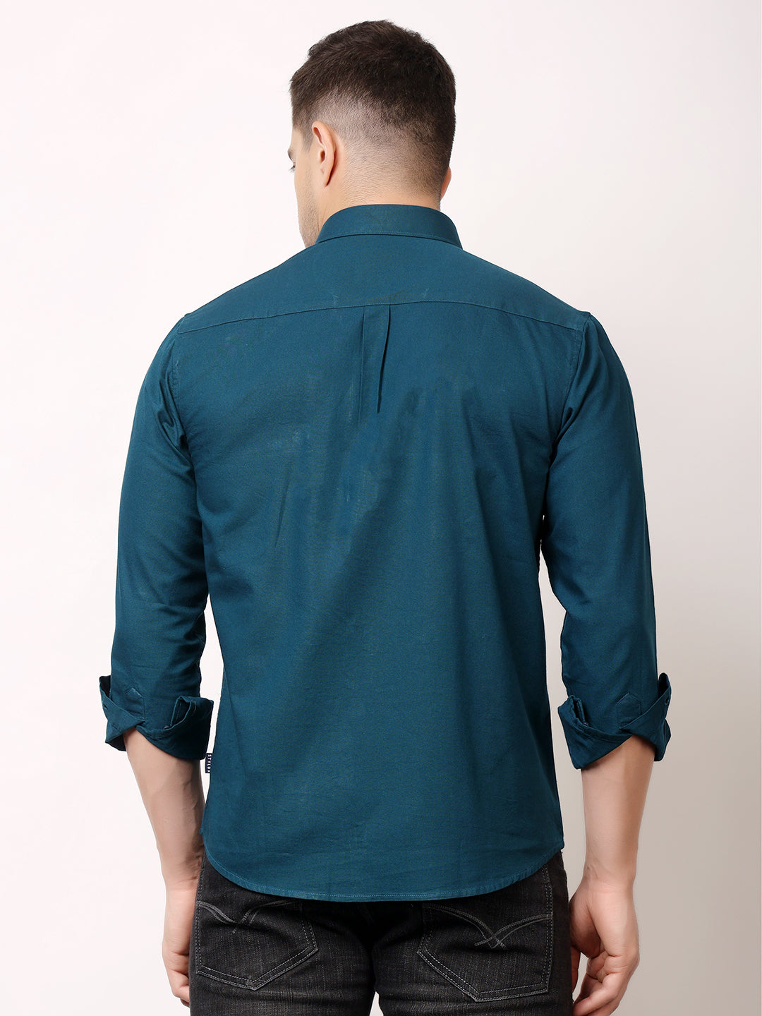 Stylox Men’s Premium Oxford Full Sleeve Solid Shirt | Casual & Formal Wear | Soft Cotton Blend