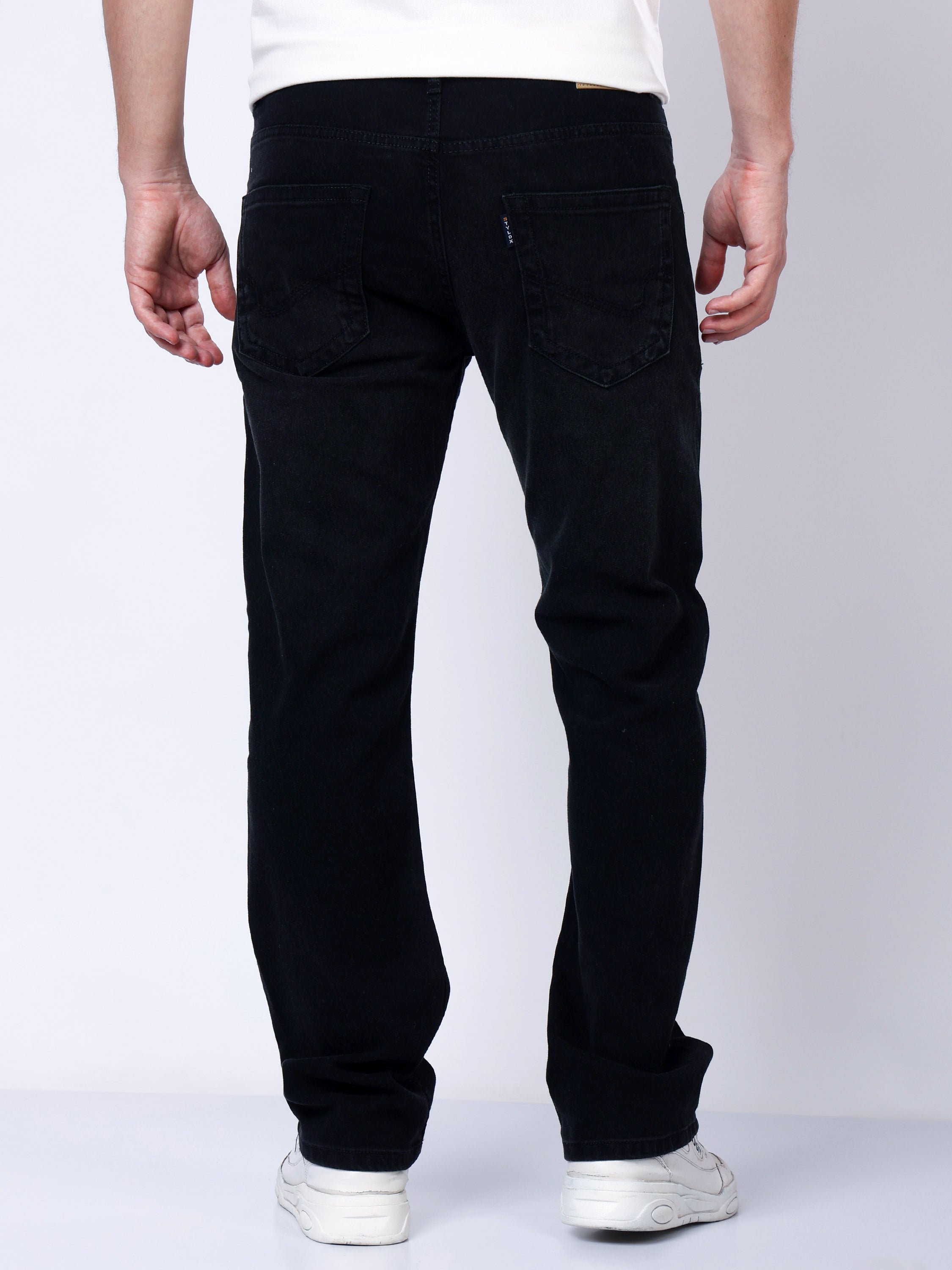 Stylox Men’s Mid-Rise Comfort Fit Stretchable Mid Grey Denim Jeans - Stylox