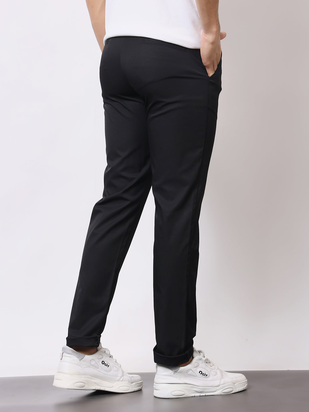 Stylox Men’s Premium Regular Fit Stretch Trousers – Formal & Casual Pants | Wrinkle-Free Office Wear - Stylox