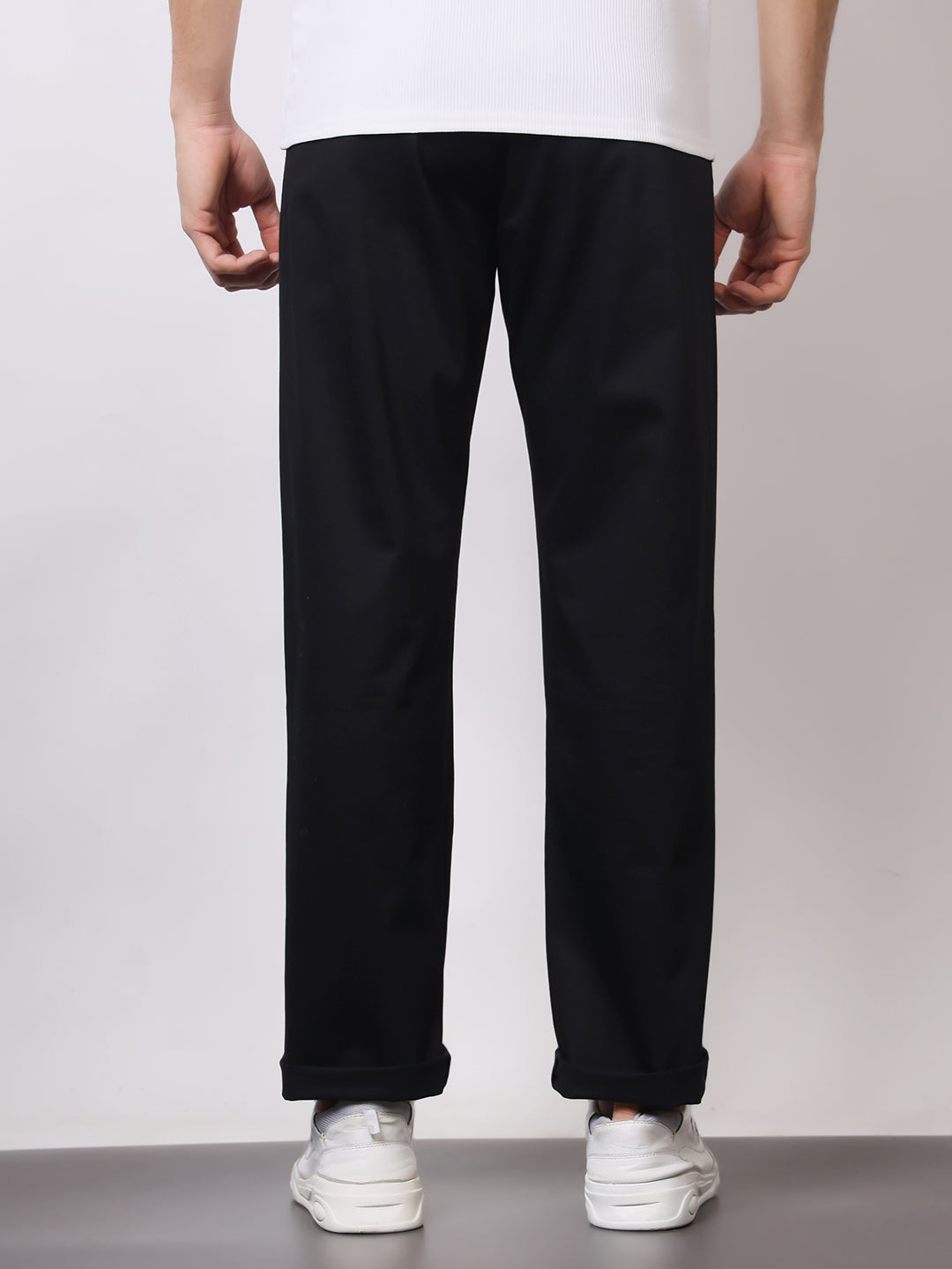 Stylox Men’s Premium Straight Fit Cotton Trousers – Casual & Office Wear Pants - Stylox