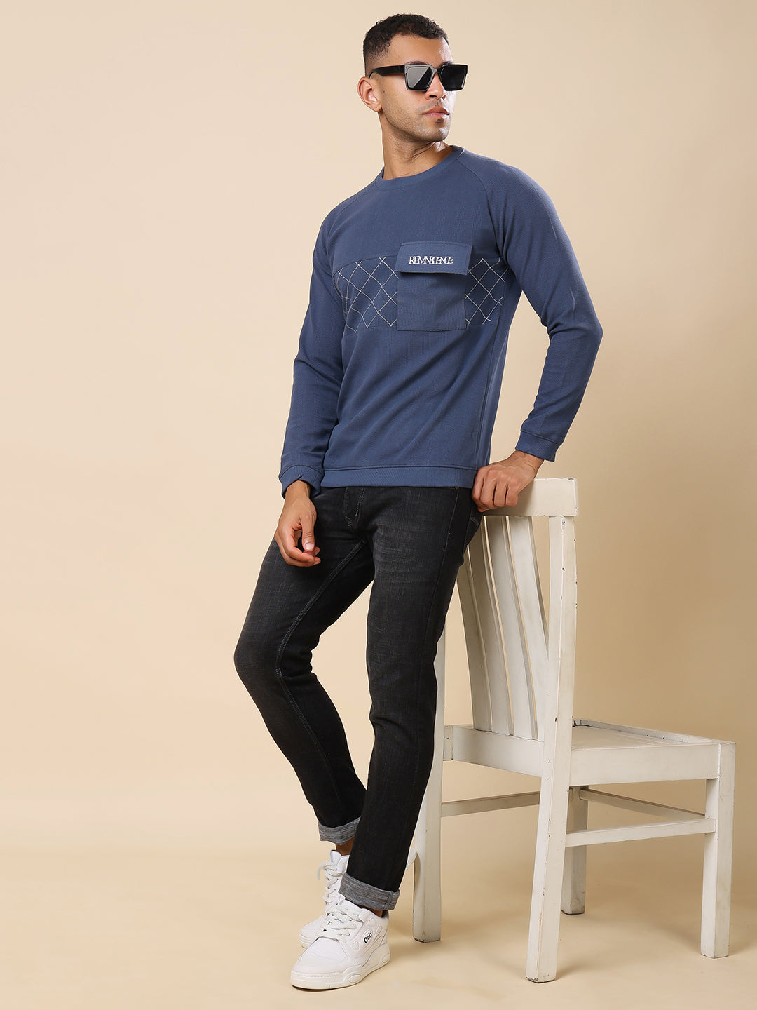 Stylox Men’s Round Neck Full Sleeve Sweatshirt – Classic Fit, Soft Fabric & Cozy Winter Wear