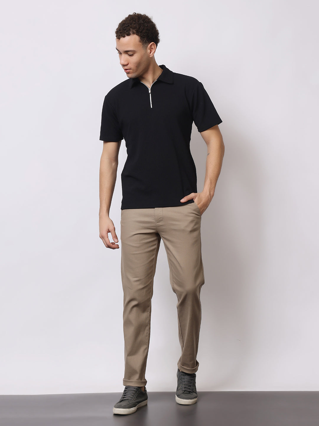 Stylox Men’s Premium Regular Fit Cotton Trousers – Casual & Formal Pants | Breathable Everyday Wear - Stylox