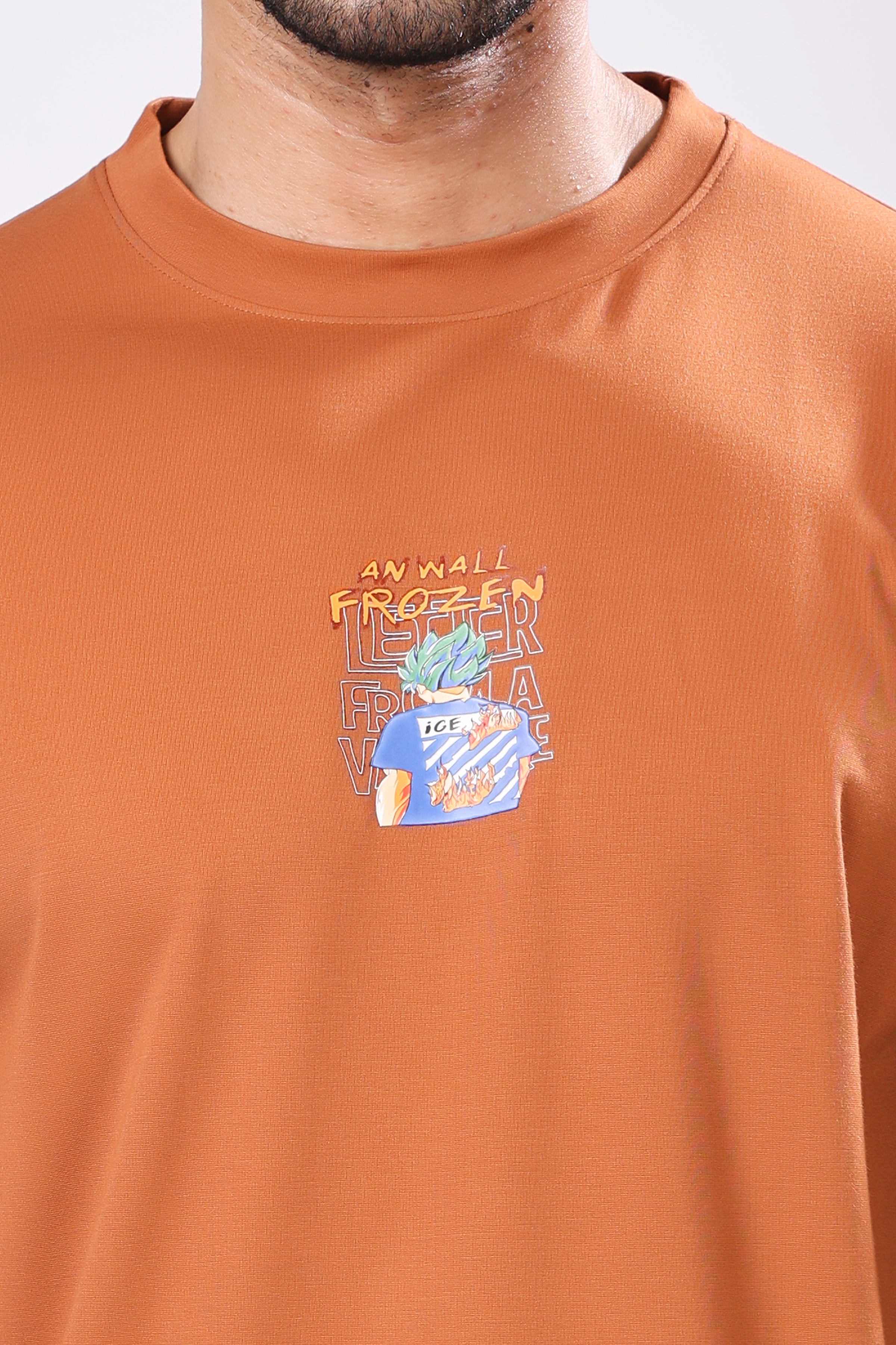 Stylox Men’s Oversized Round Neck Half Sleeve Back Printed T-Shirt | Premium Cotton Loose Fit Graphic Tee for Streetwear & Casual Style