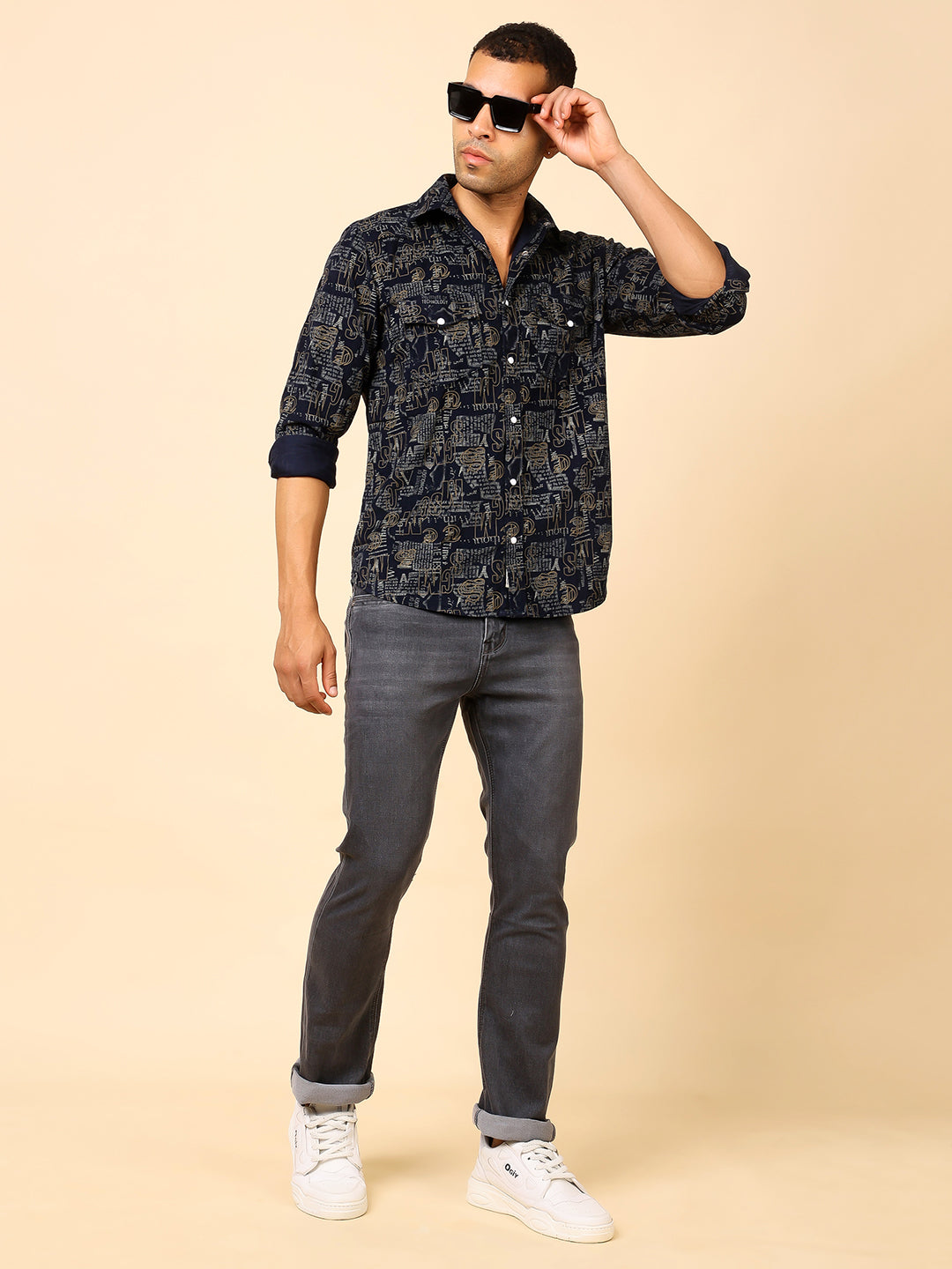 Stylox Regular Fit Full Sleeve Printed Shirt for Men