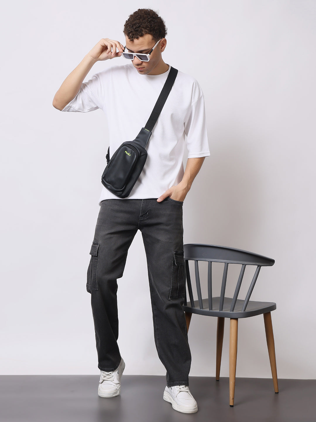 Stylox Men’s Regular Fit Cargo Jeans | Multi-Pocket Denim Cargo Pants for Casual & Streetwear Style - Stylox