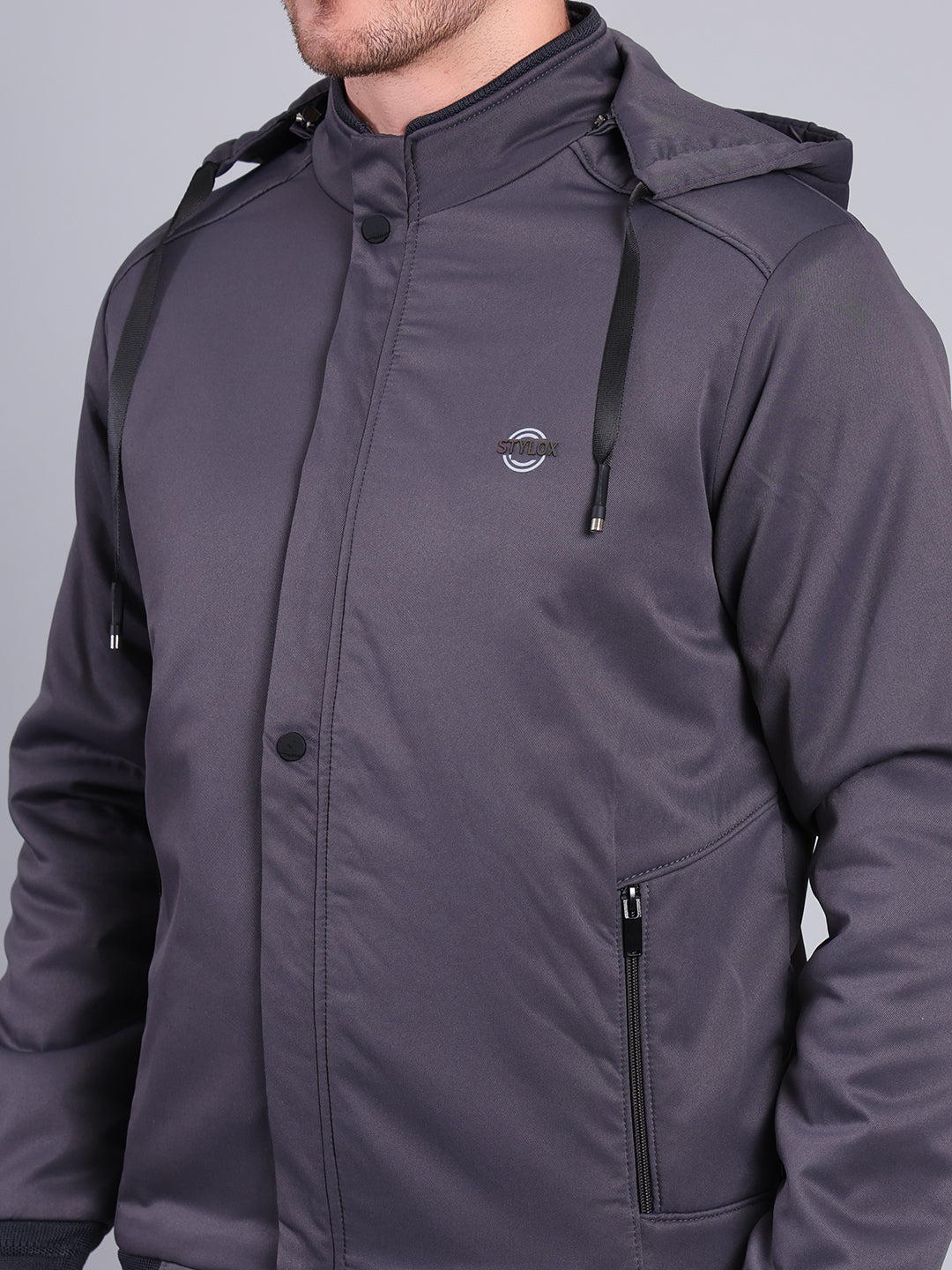 Stylox Men’s Winter Jacket with Hood | Warm Padded Jacket | Stylish Casual Outerwear