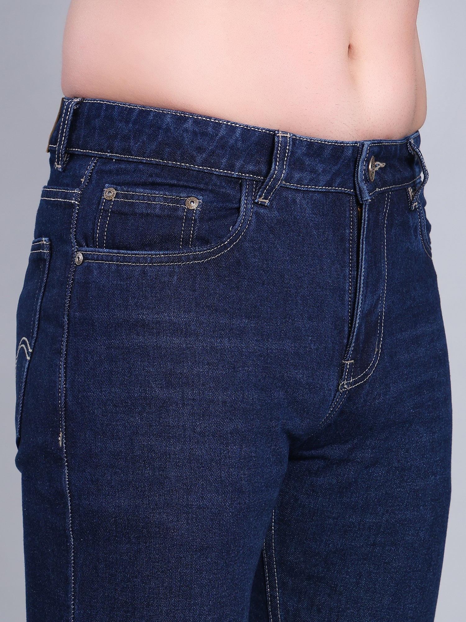 Stylox Men’s Relaxed Fit Mid-Rise Denim Jeans