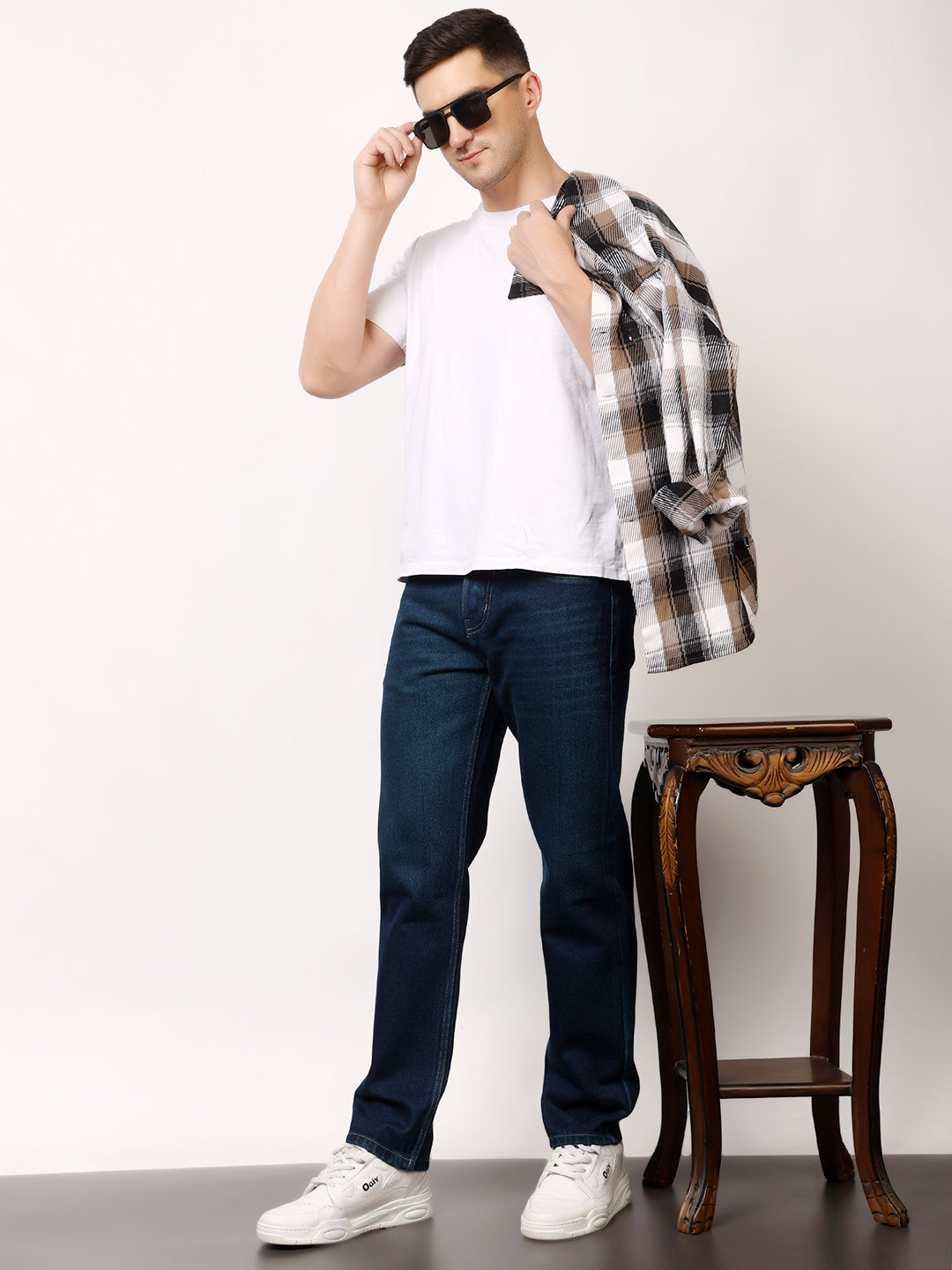 Stylox Men’s Relaxed Fit Solid Jeans | Comfortable Denim Casual Wear for Everyday Style