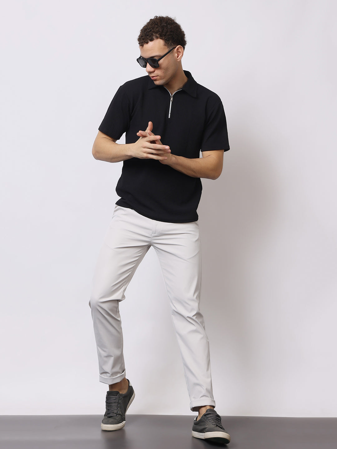 Stylox Men’s Premium Regular Fit Stretch Trousers – Formal & Casual Pants | Wrinkle-Free Office Wear - Stylox