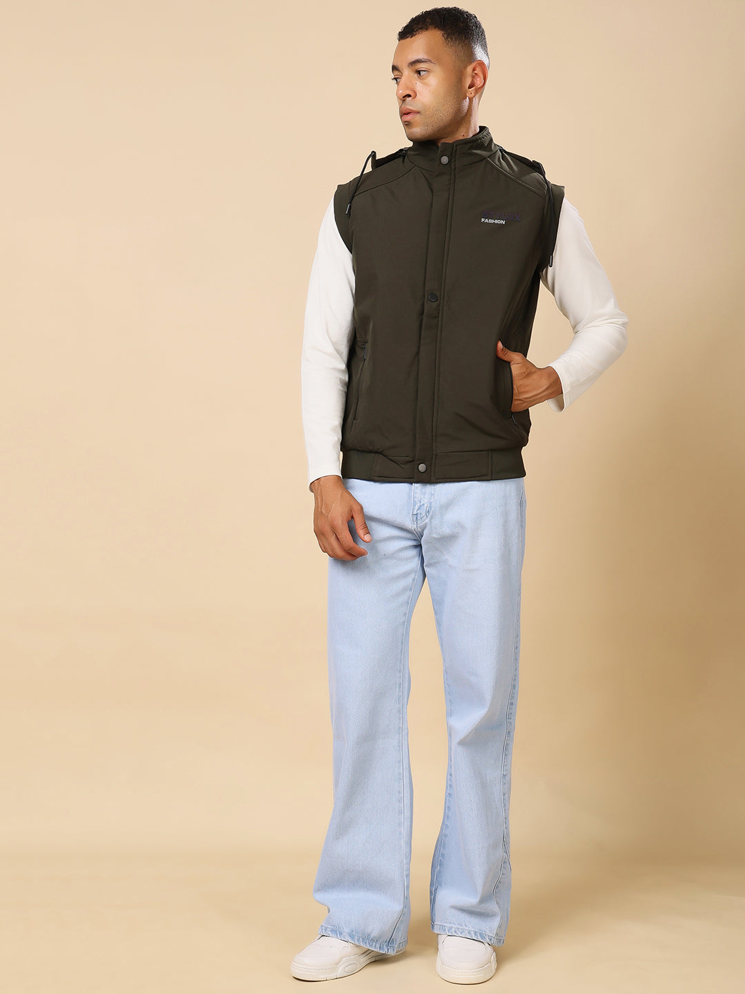 Stylox Sleeveless Solid Men’s Jacket | Lightweight Zip-Up Casual & Sportswear Jacket