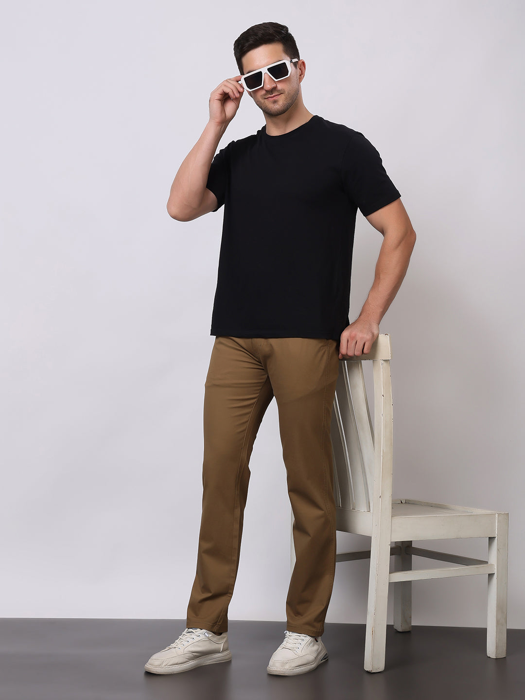 Stylox Men’s Comfort Fit Chinos Trouser | Premium Cotton Pants | Stylish Casual & Office Wear Trousers for Men