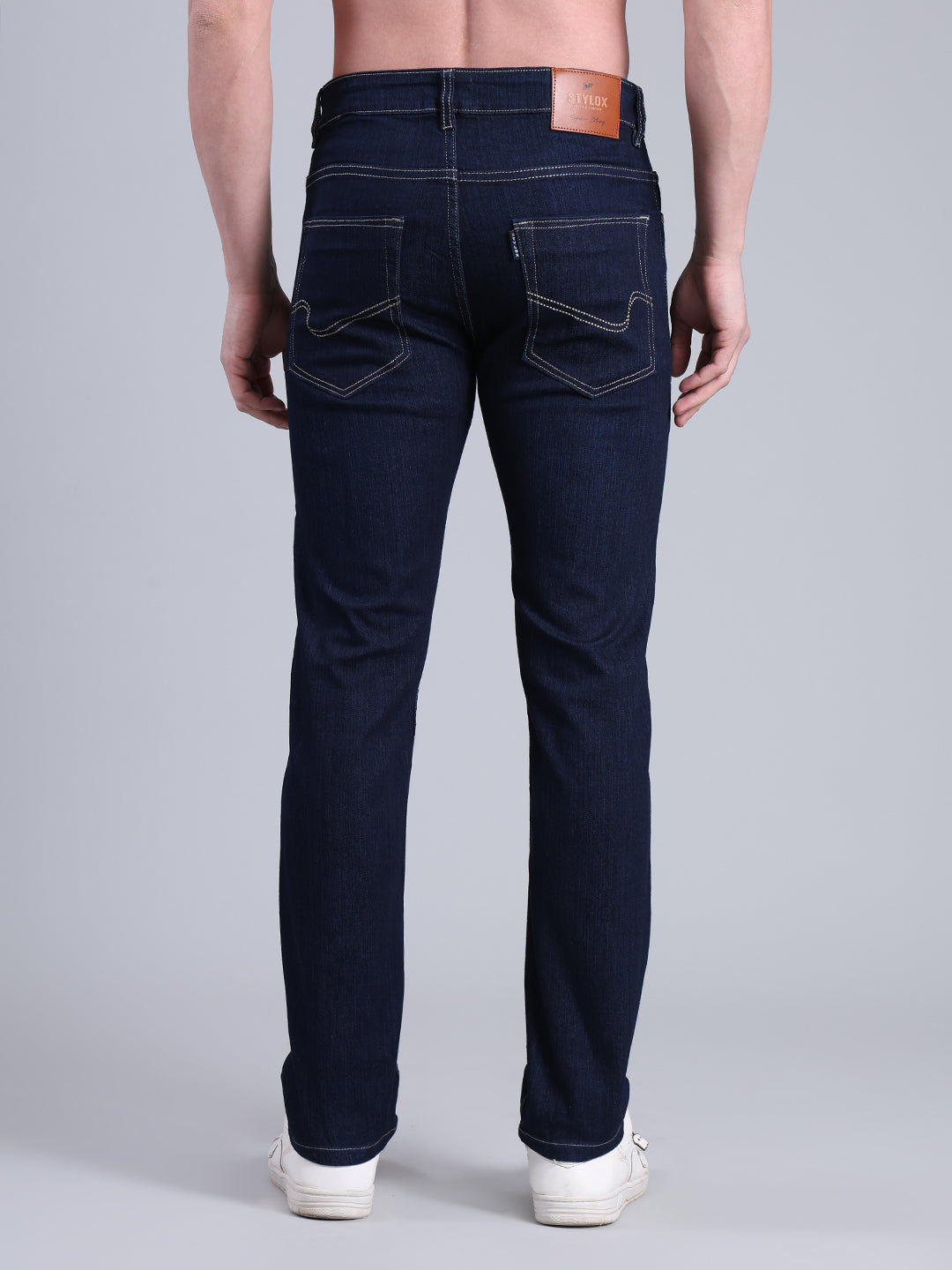 Stylox Men’s Slim Fit Jeans | Mid Rise Stretch Denim with Clean Wash for Everyday Style