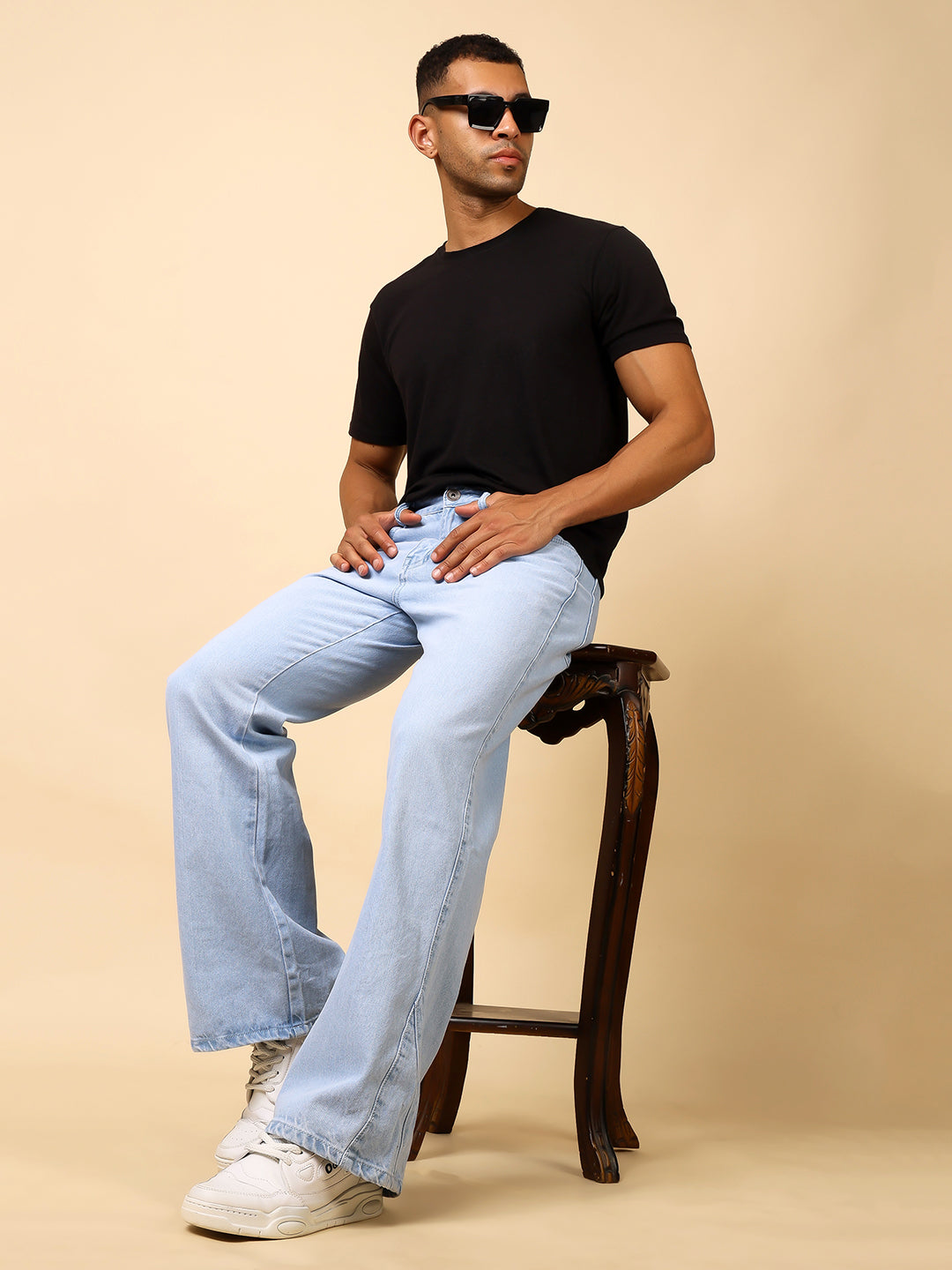 Stylox Men’s Baggy Fit Jeans – Relaxed Casual Denim