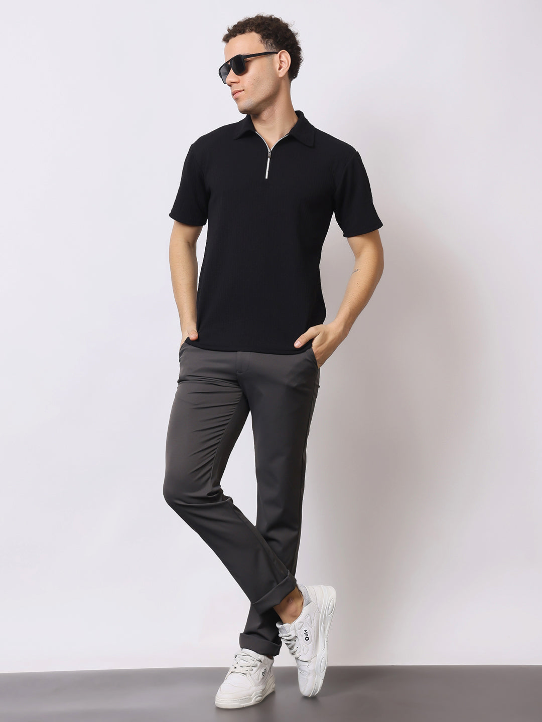 Stylox Men’s Premium Regular Fit Stretch Trousers – Formal & Casual Pants | Wrinkle-Free Office Wear - Stylox