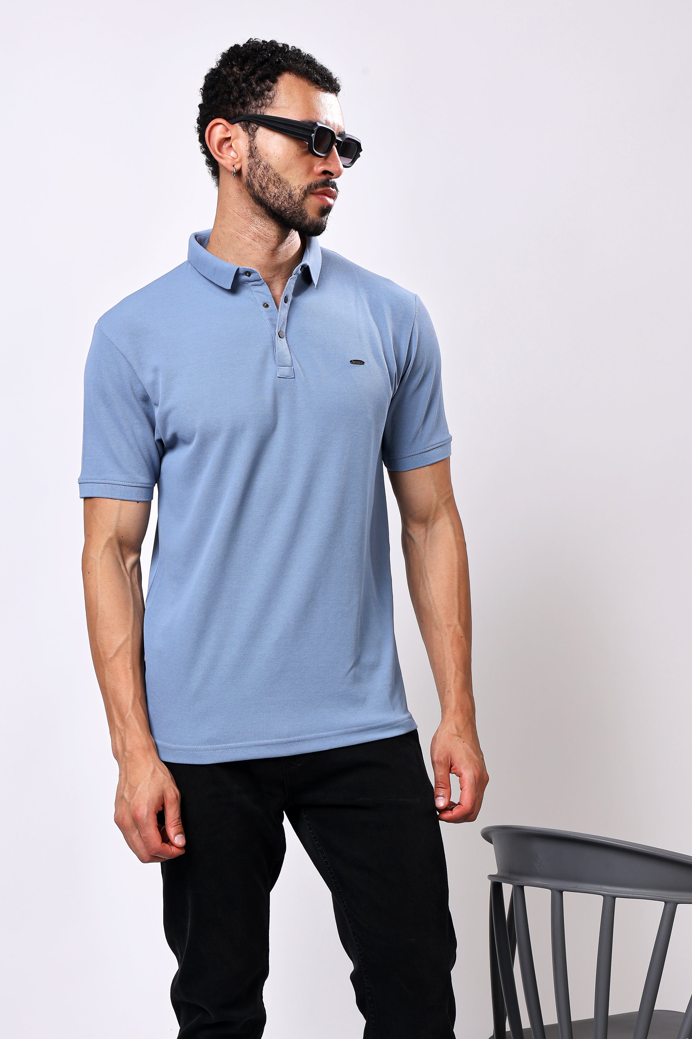 Stylox Solid Polo T-Shirt For Men