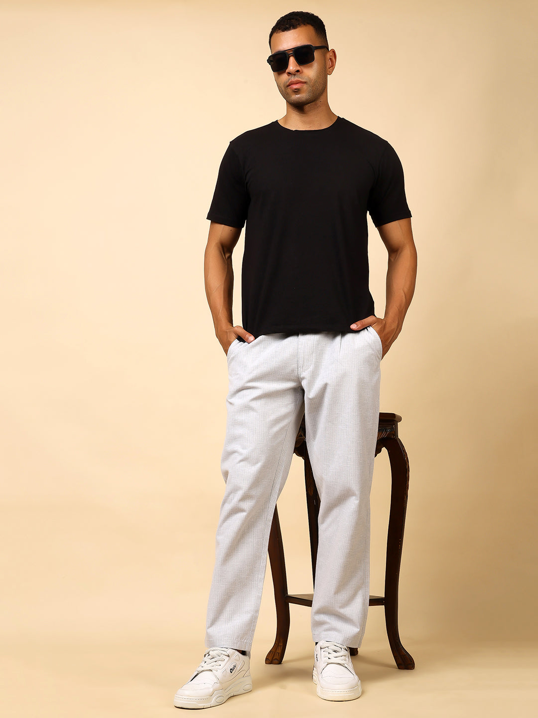 Stylox Men’s Classic Fit Trousers – Comfortable Formal & Casual Wear