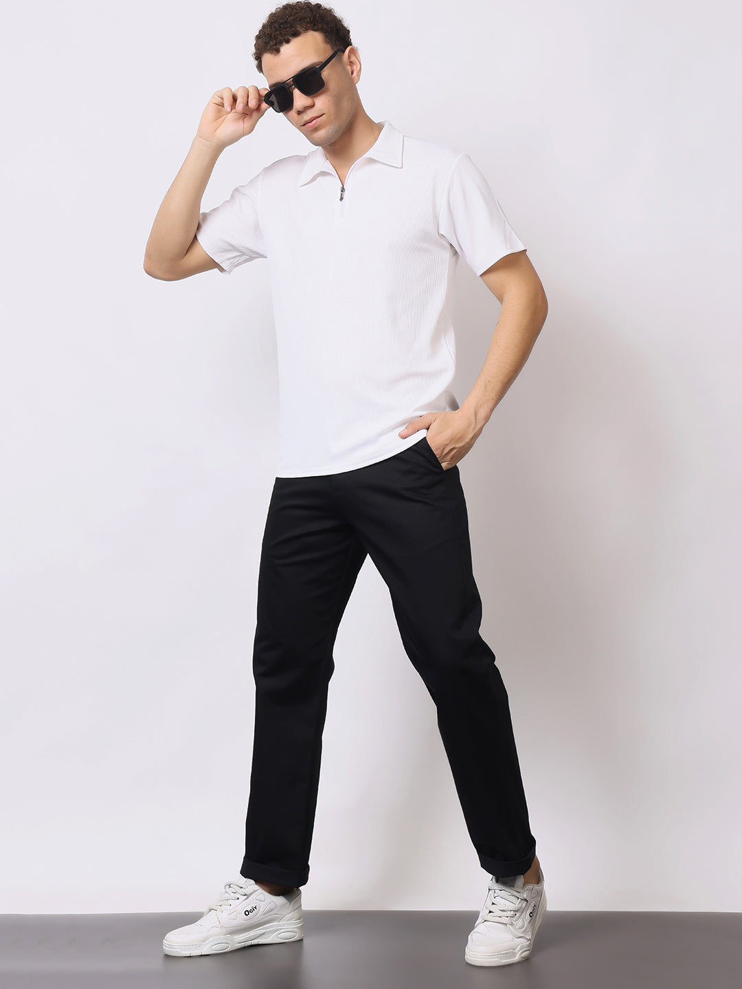 Stylox Men’s Premium Straight Fit Cotton Trousers – Casual & Office Wear Pants - Stylox