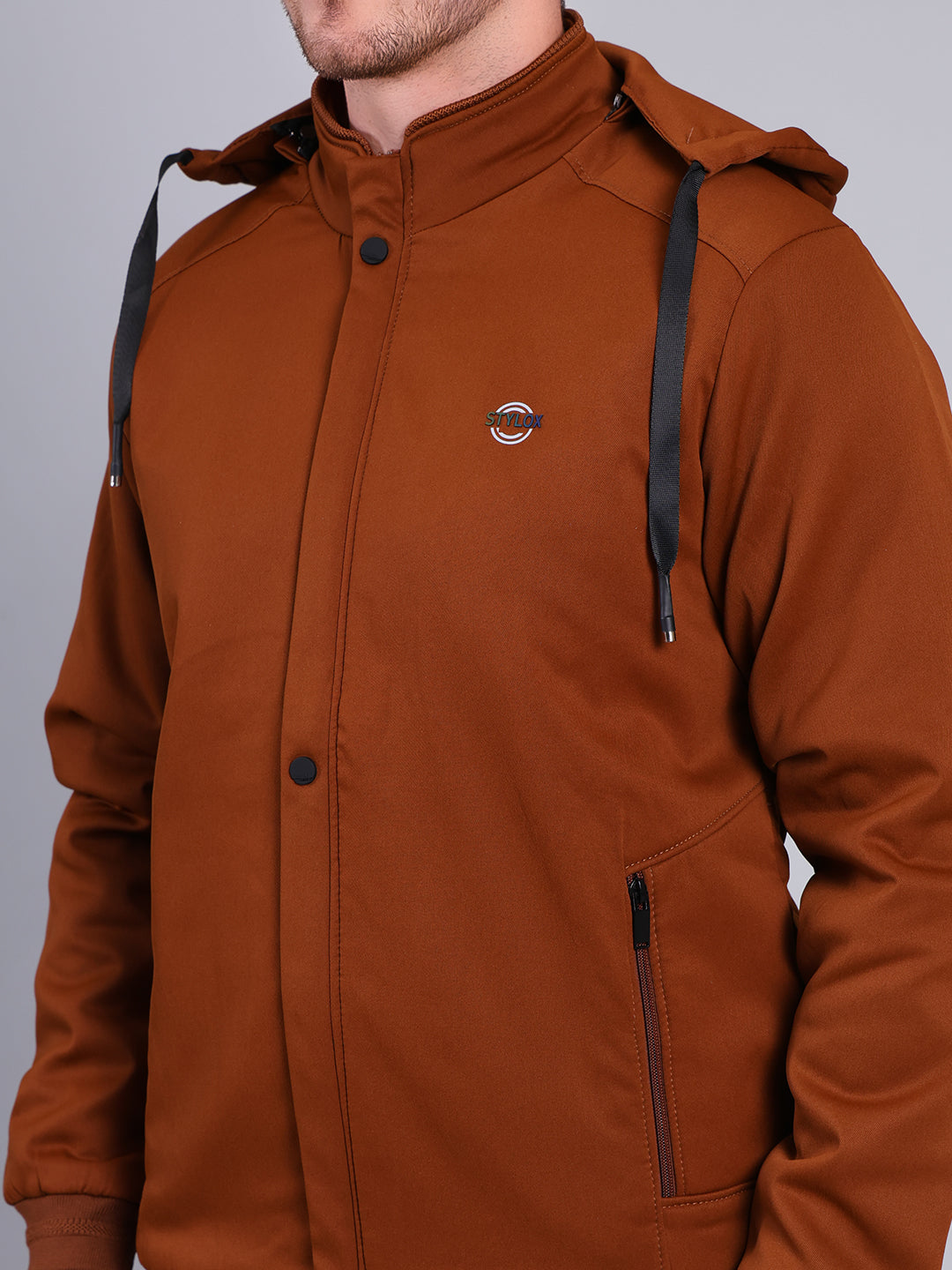 Stylox Men’s Winter Jacket with Hood | Warm Padded Jacket | Stylish Casual Outerwear