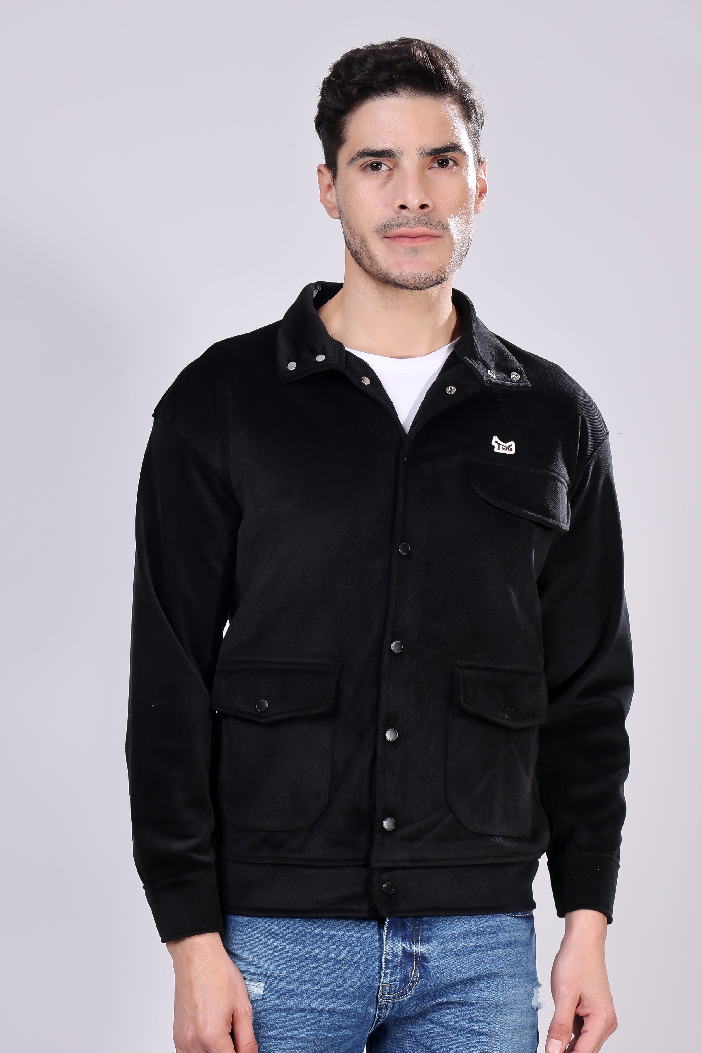 STYLOX Stylish Corduroy Solid Jacket