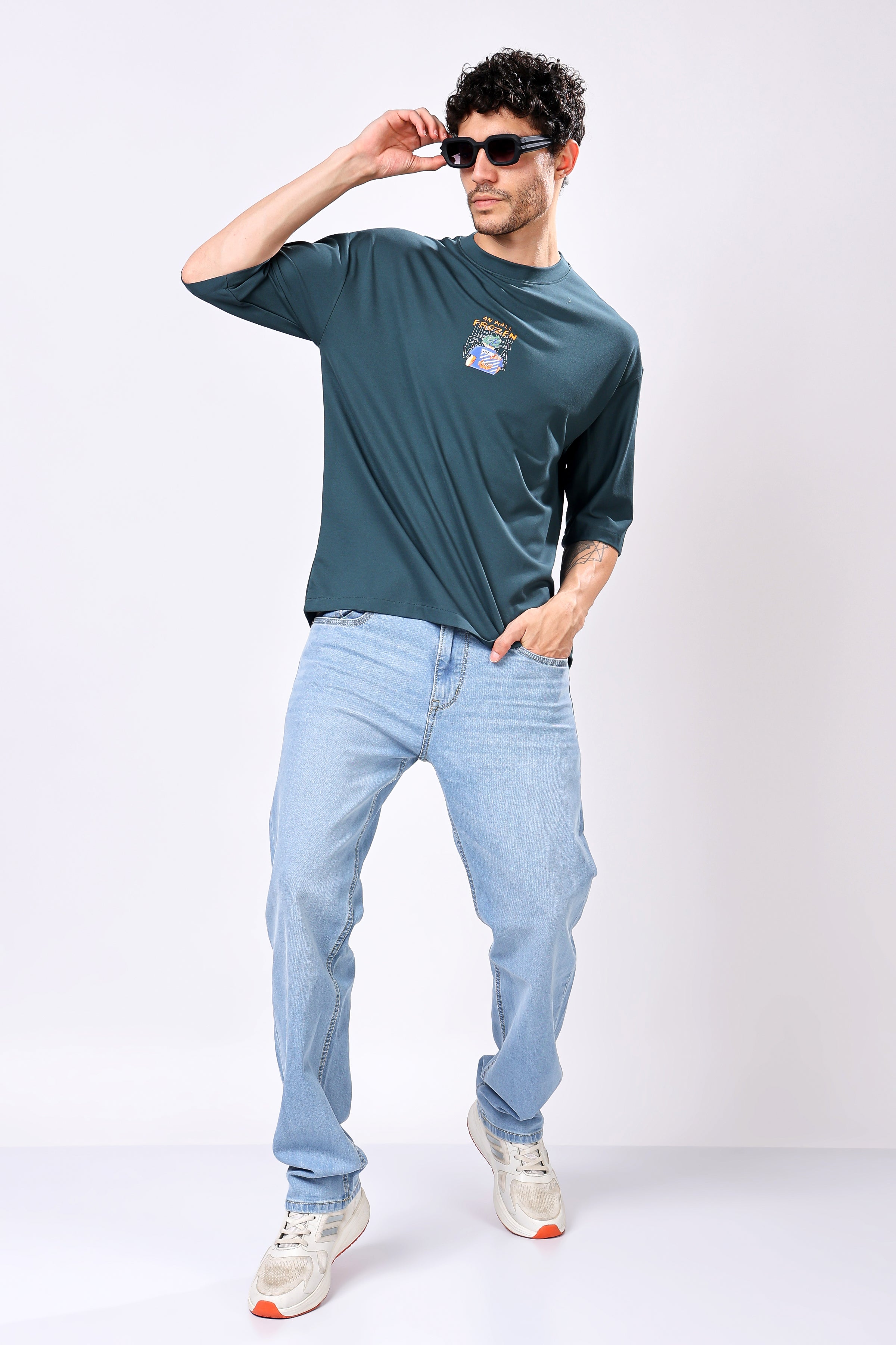 Stylox Men’s Oversized Round Neck Half Sleeve Back Printed T-Shirt | Premium Cotton Loose Fit Graphic Tee for Streetwear & Casual Style