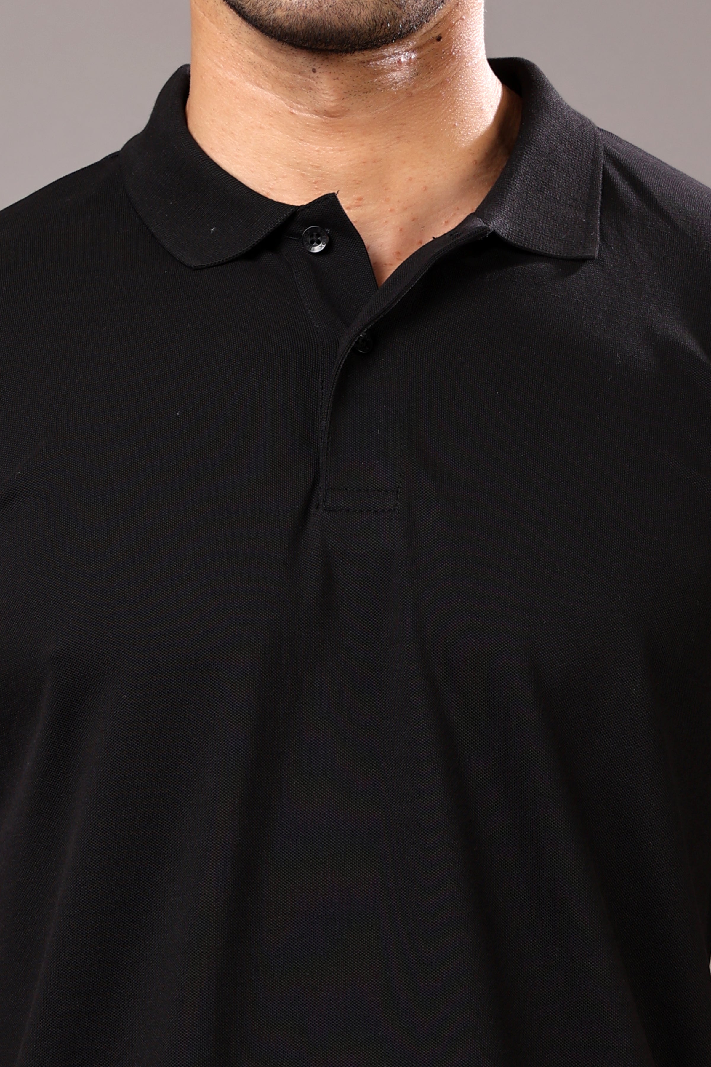 Stylox Men’s Polo Collar Solid T-Shirt - Soft, Breathable & Everyday Wear