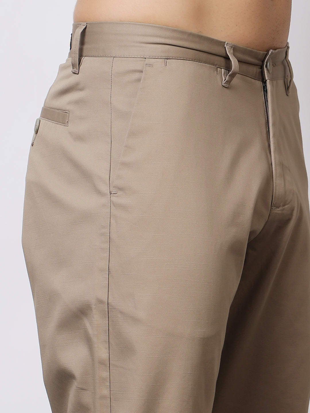 Stylox Men’s Premium Straight Fit Cotton Trousers – Casual & Office Wear Pants - Stylox