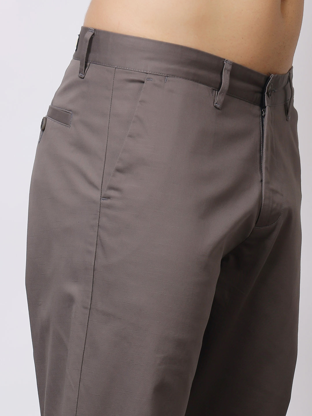 Stylox Men’s Premium Straight Fit Cotton Trousers – Casual & Office Wear Pants - Stylox